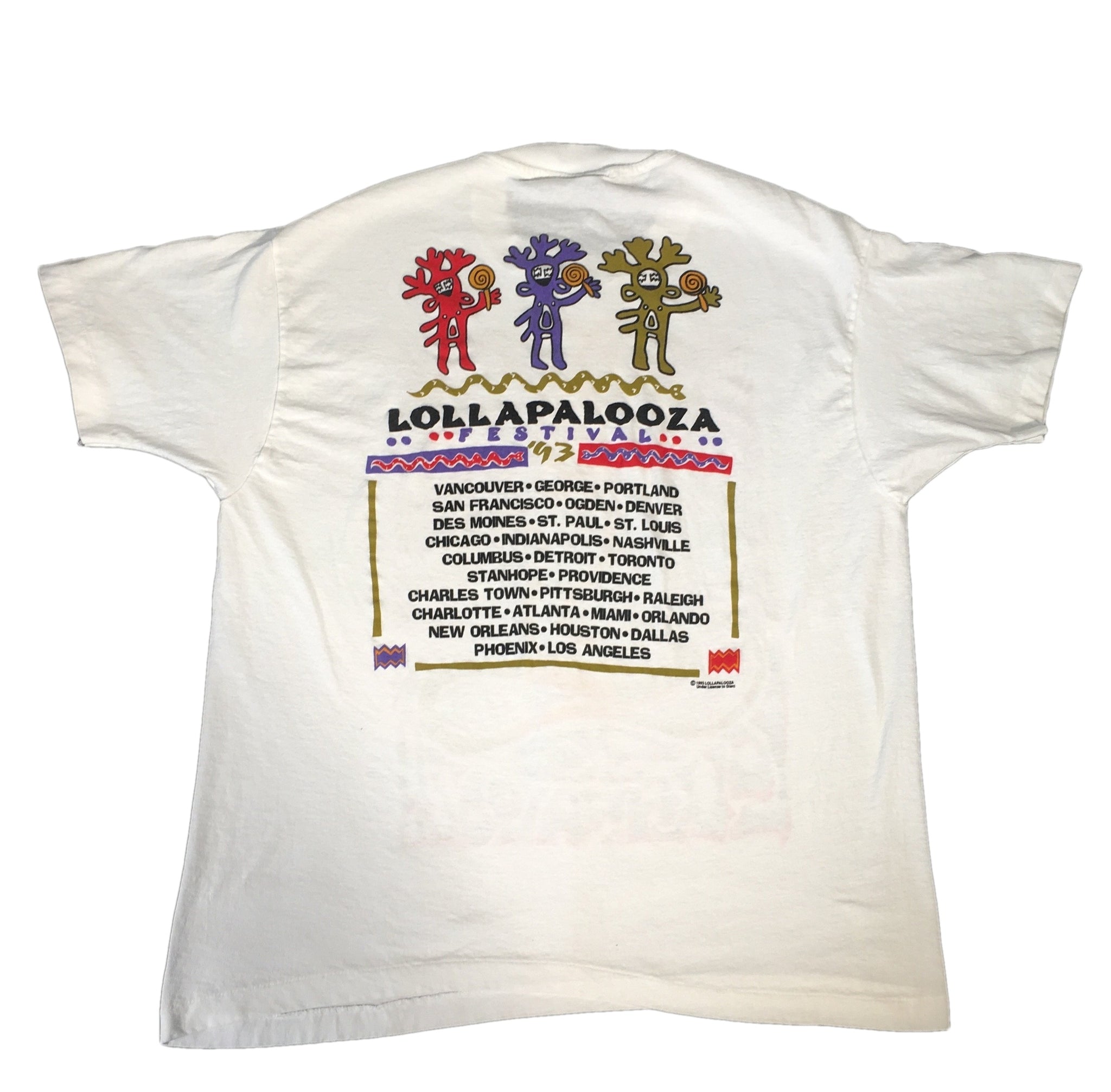 ダメージなし】Lollapaloozaロラパルーザ93Tシャツ【入手困難