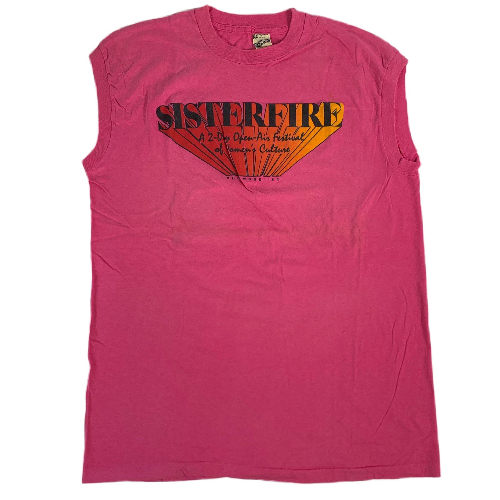 Vintage Roadwork "Sisterfire" LGBTQ Sleeveless Shirt - jointcustodydc