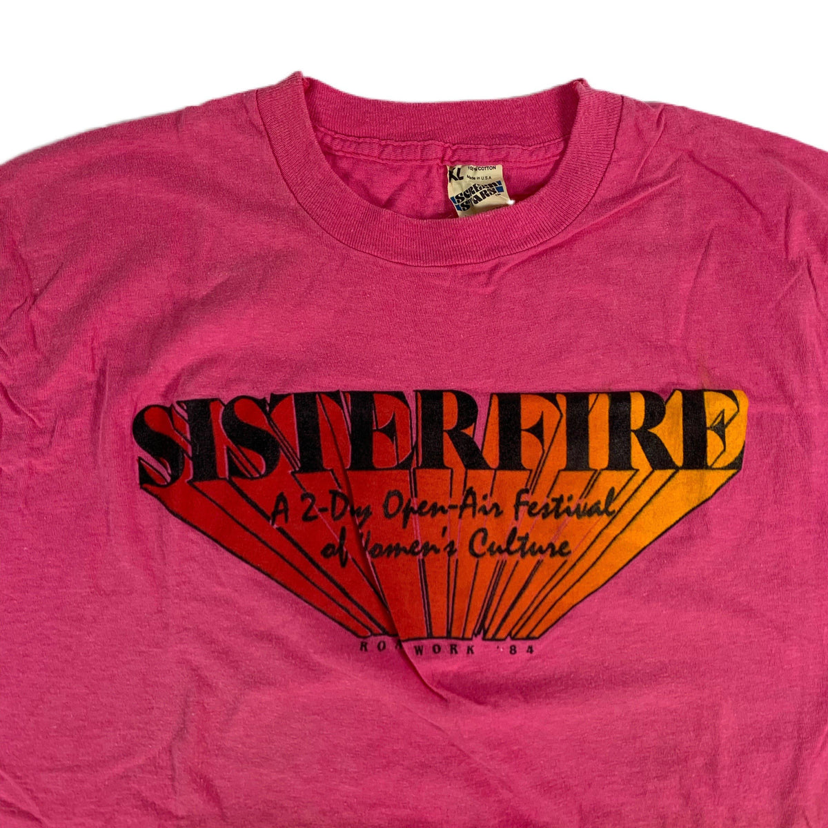 Vintage Roadwork &quot;Sisterfire&quot; LGBTQ Sleeveless Shirt - jointcustodydc