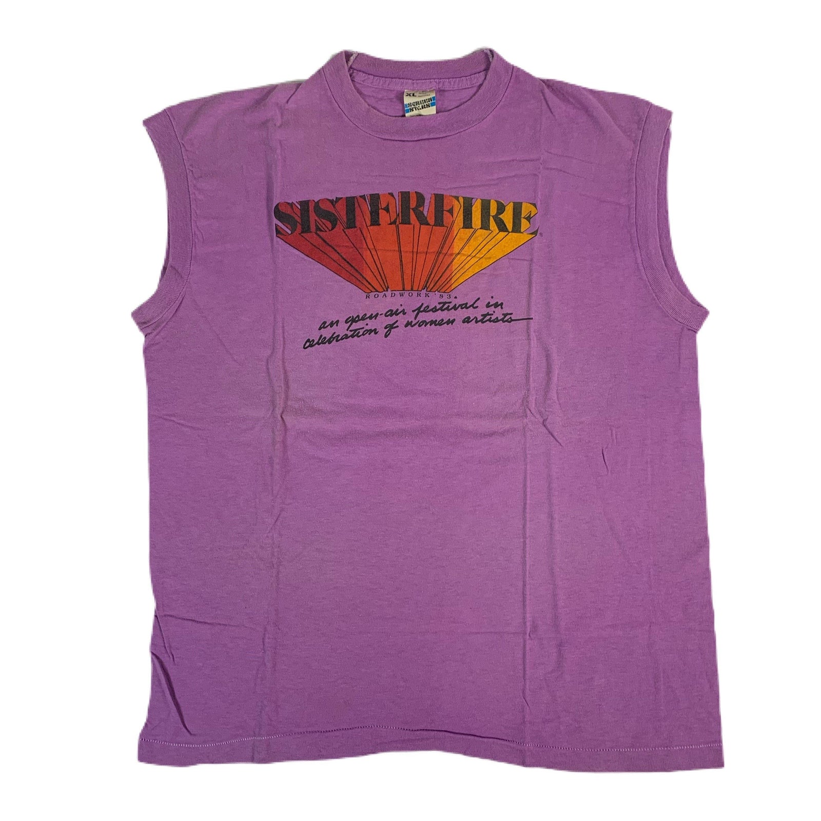 Vintage Roadwork "Sisterfire" LGBTQ Sleeveless Shirt - jointcustodydc