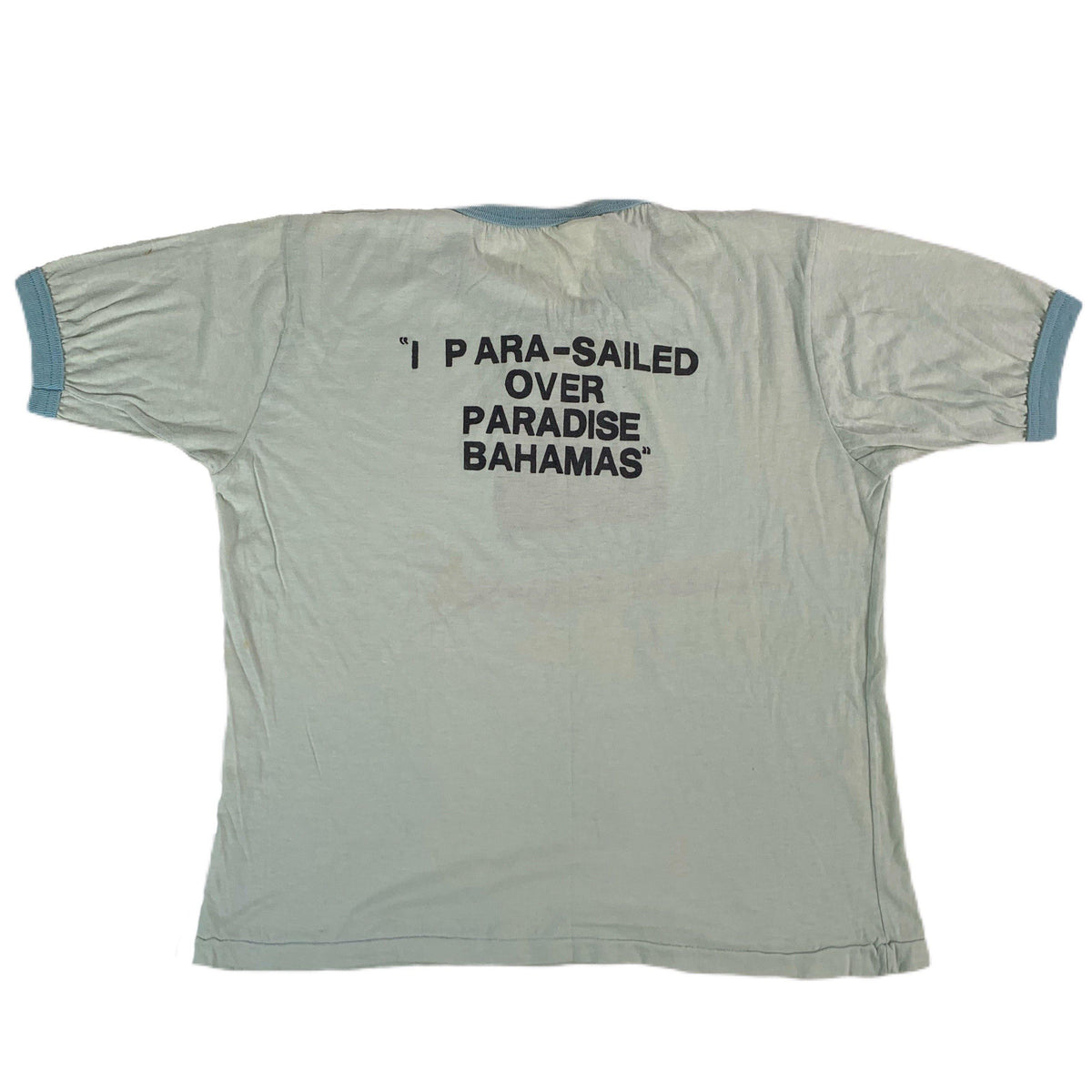 Vintage Nassau Bahamas &quot;Para-Sail&quot; Ringer Shirt - jointcustodydc