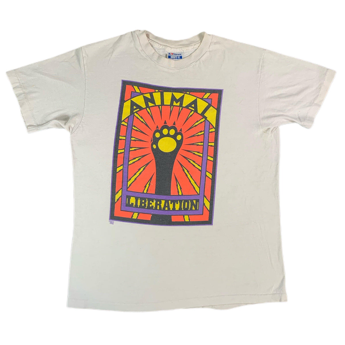 Vintage Animal Liberation &quot;Paw&quot; T-Shirt - jointcustodydc