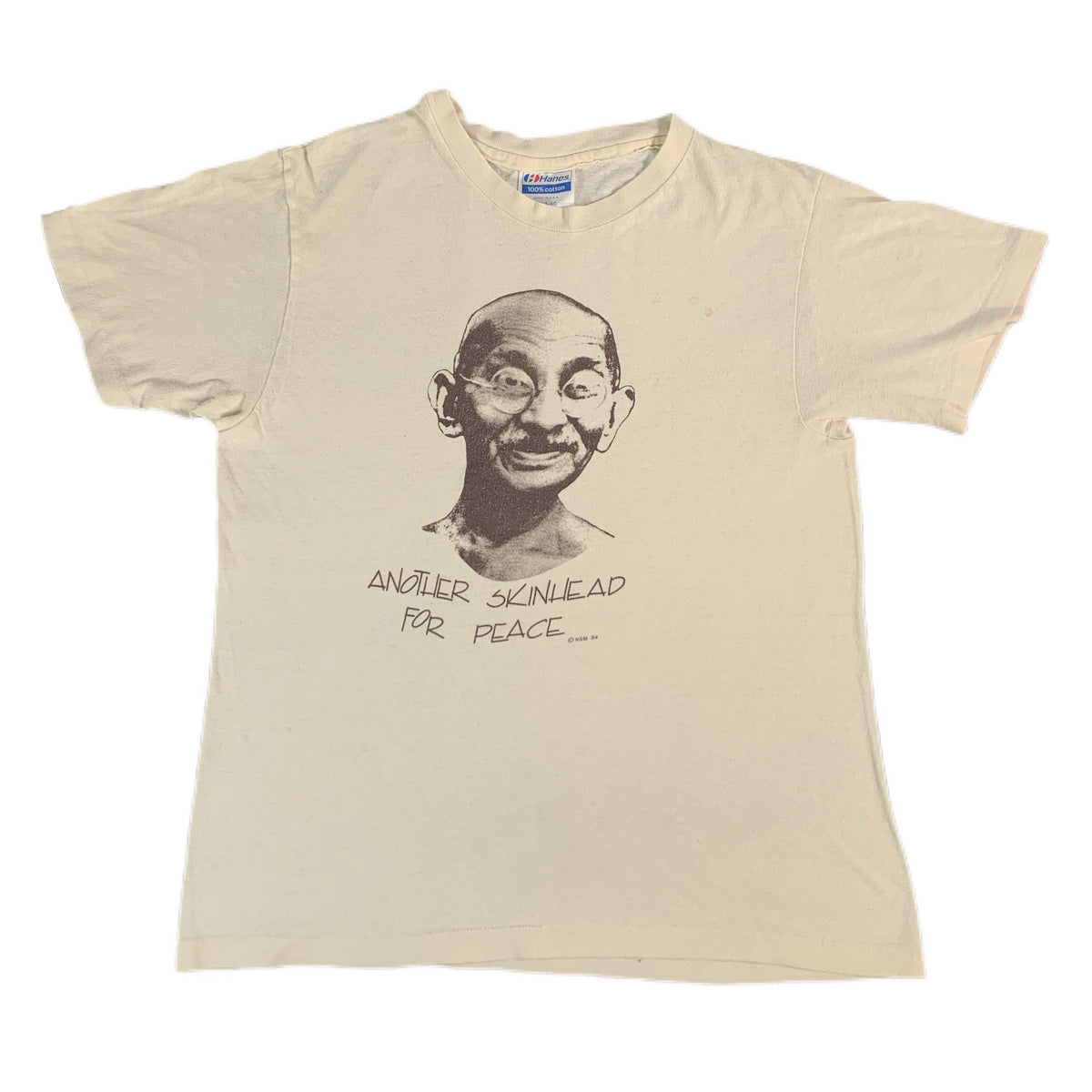 Vintage Ghandi &quot;Skinhead&quot; T-Shirt - jointcustodydc