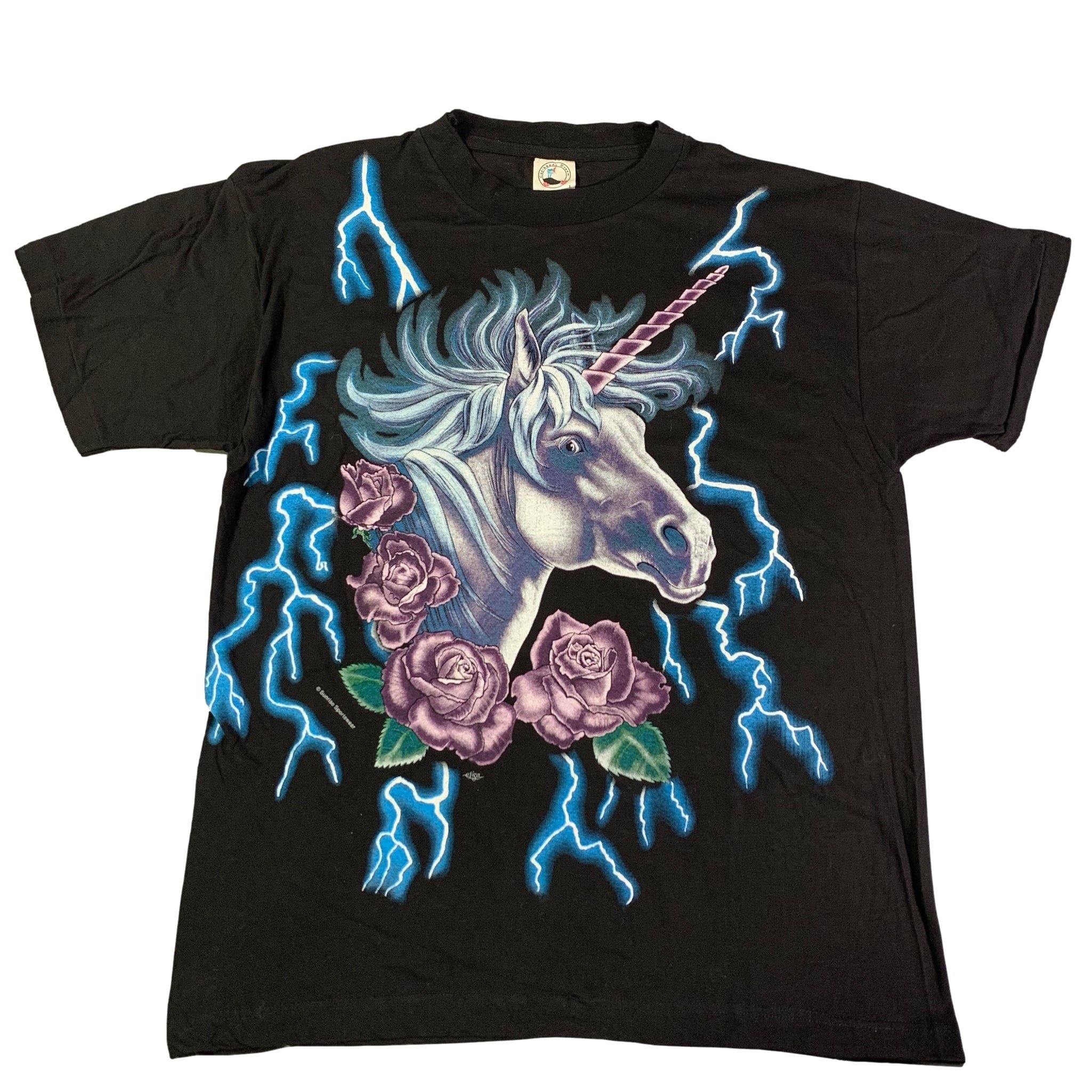 Vintage American Thunder Unicorn T Shirt jointcustodydc