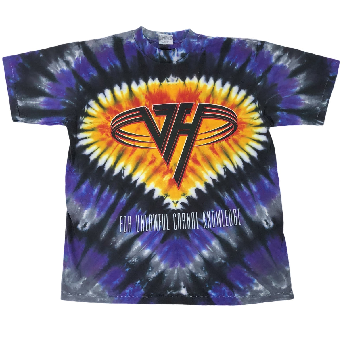 Vintage Van Halen &quot;For Unlawful Carnal Knowledge&quot; Tie Dye T-Shirt - jointcustodydc