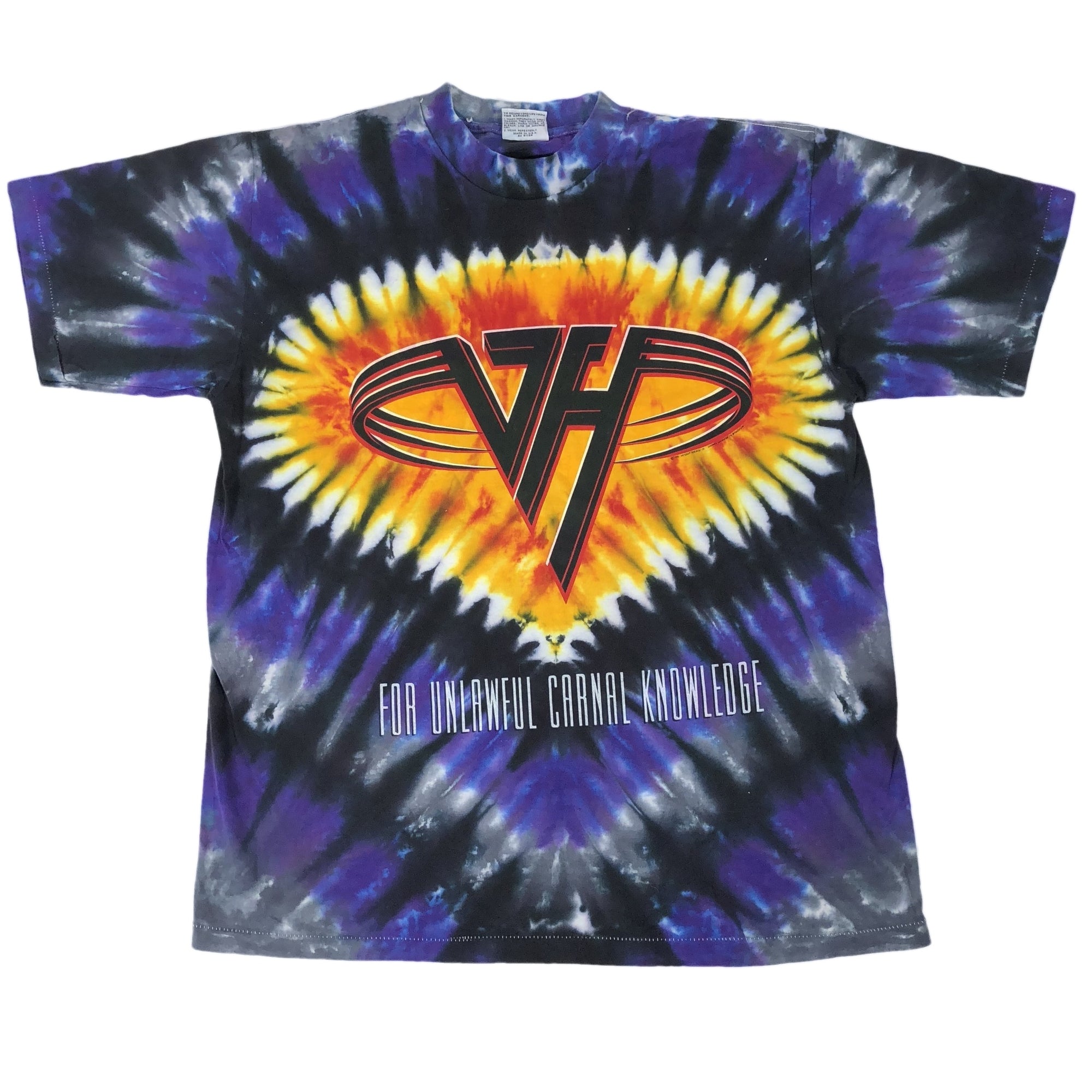 Vintage Van Halen "For Unlawful Carnal Knowledge" Tie Dye T-Shirt - jointcustodydc