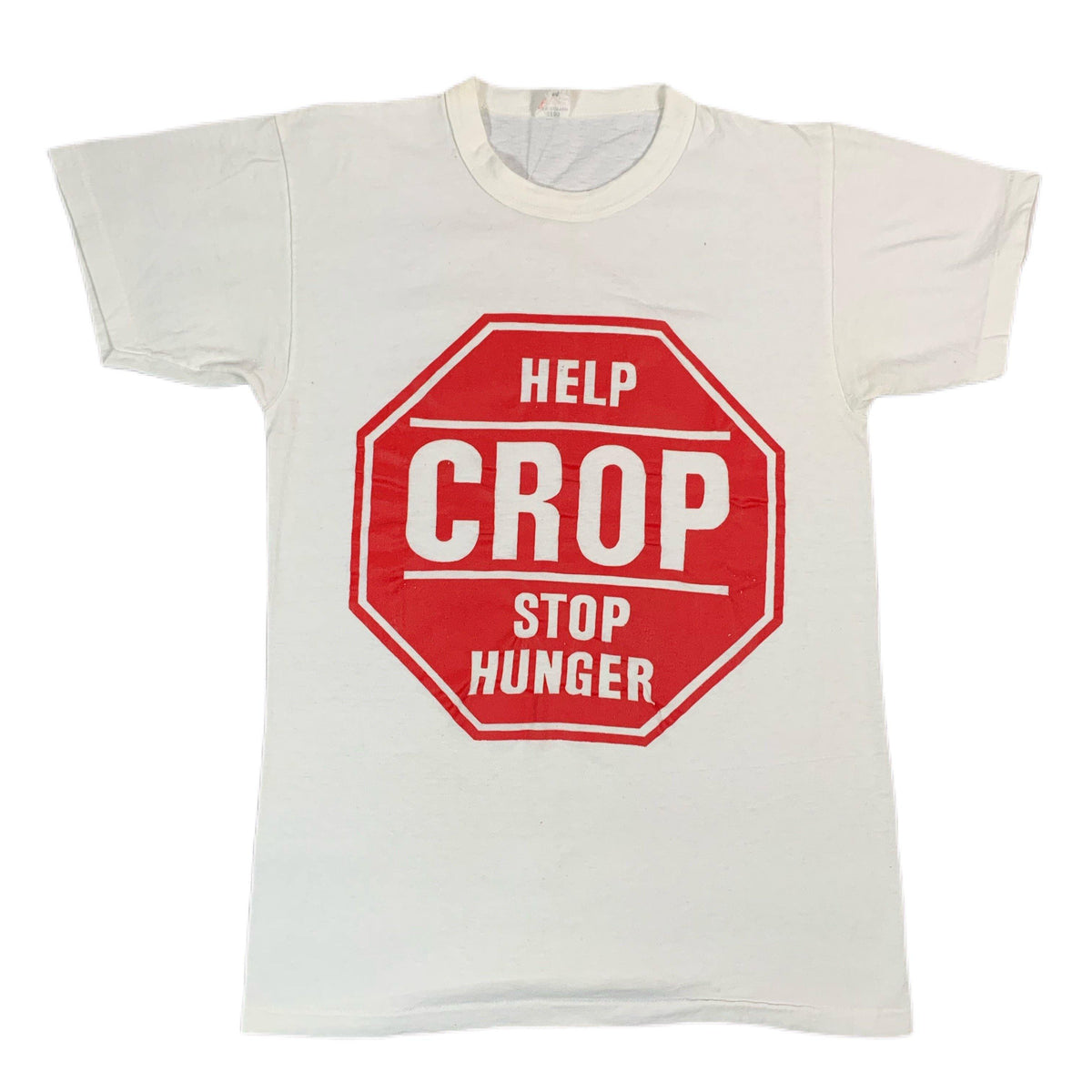 Vintage Help Crop &quot;Stop Hunger&quot; T-Shirt - jointcustodydc