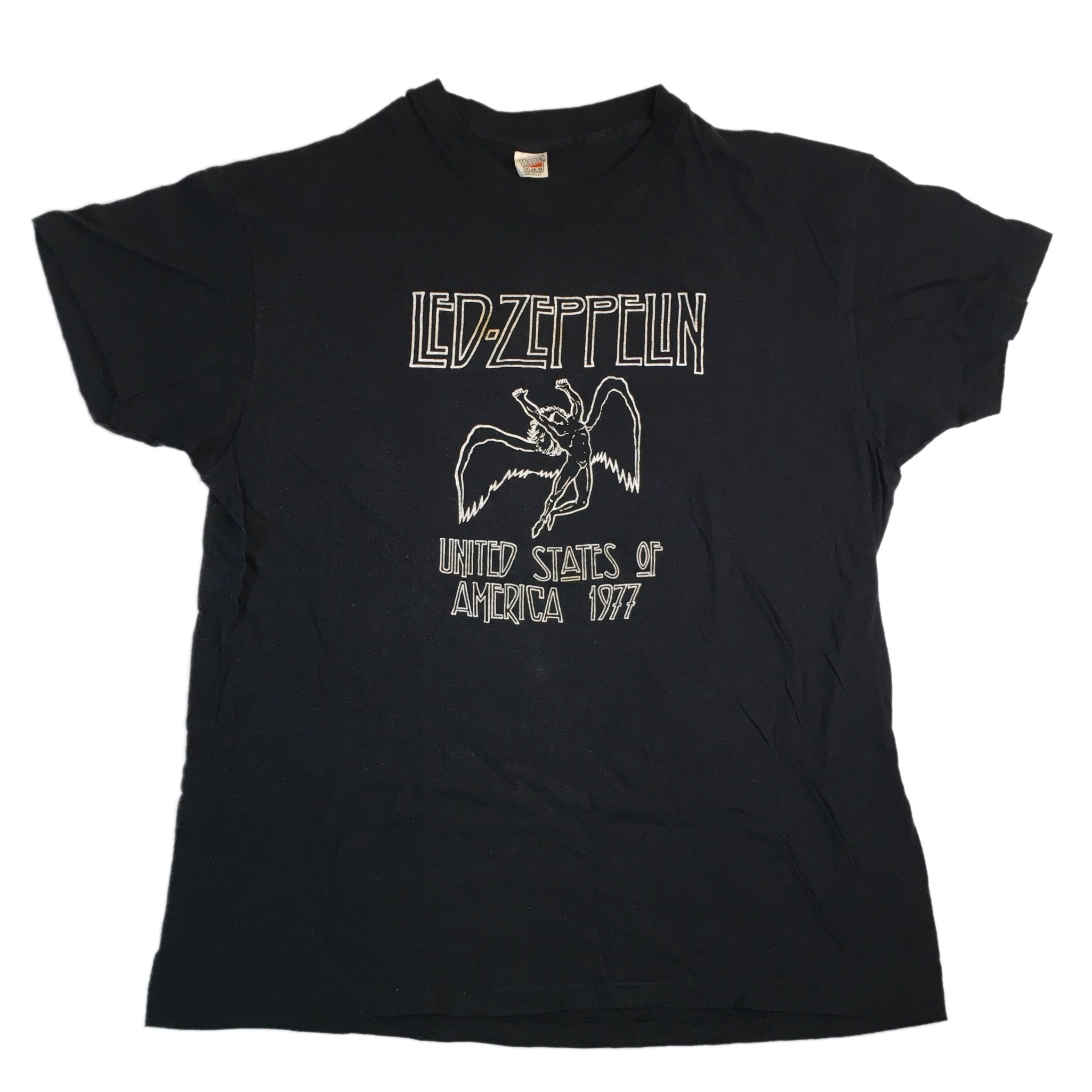Vtg 1984 Led Zeppelin T-shirt Black 80s Classic Rock Band