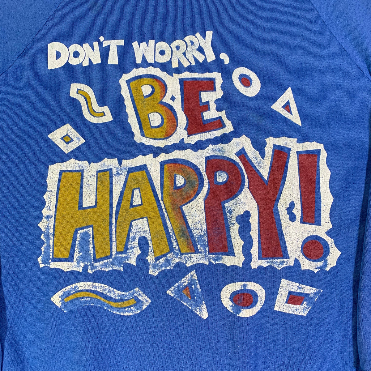 Vintage Don&#39;t Worry, &quot;Be Happy&quot; Crewneck Sweatshirt - jointcustodydc