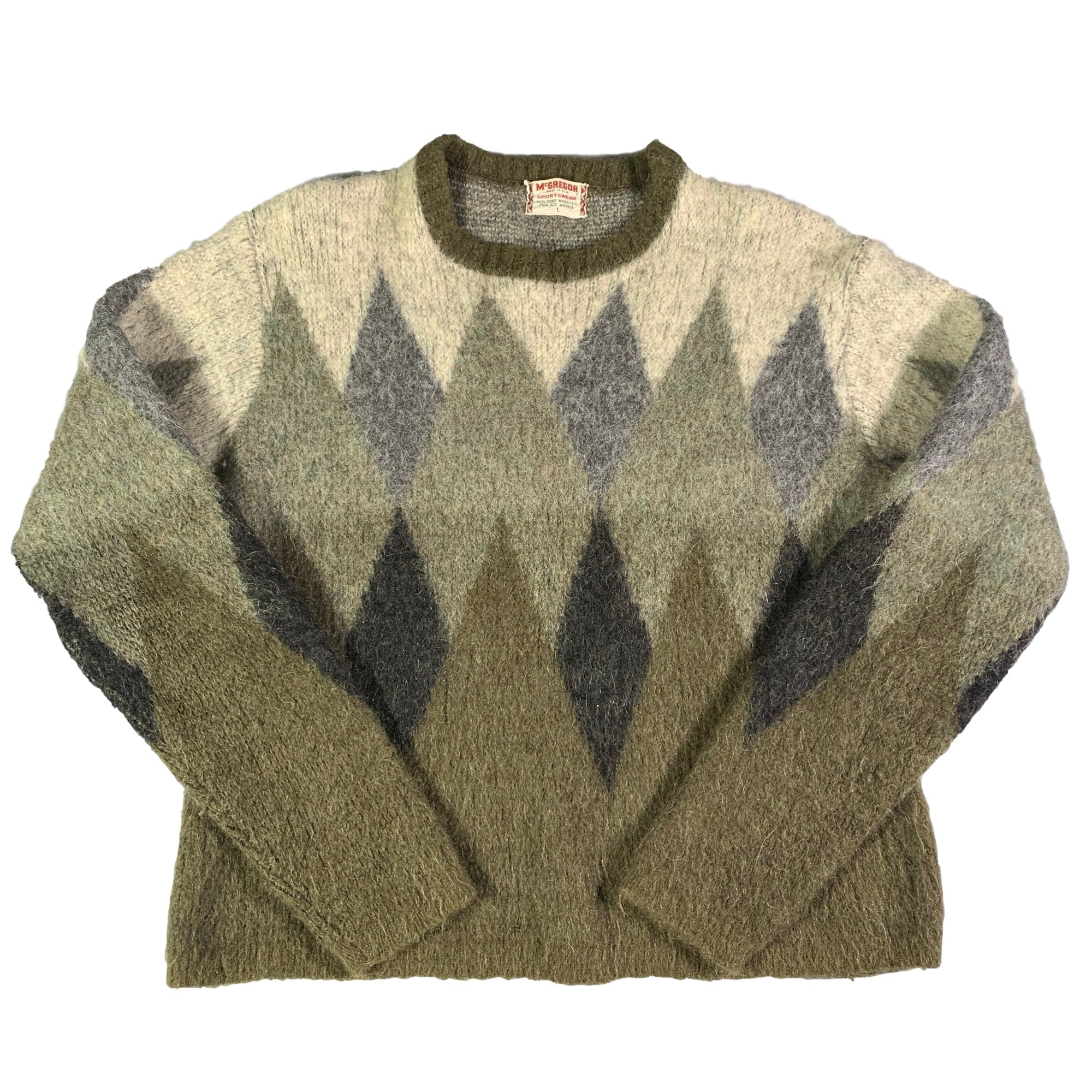 Vintage McGregor "Argyle" Kid's Mohair Knit Jumper - jointcustodydc