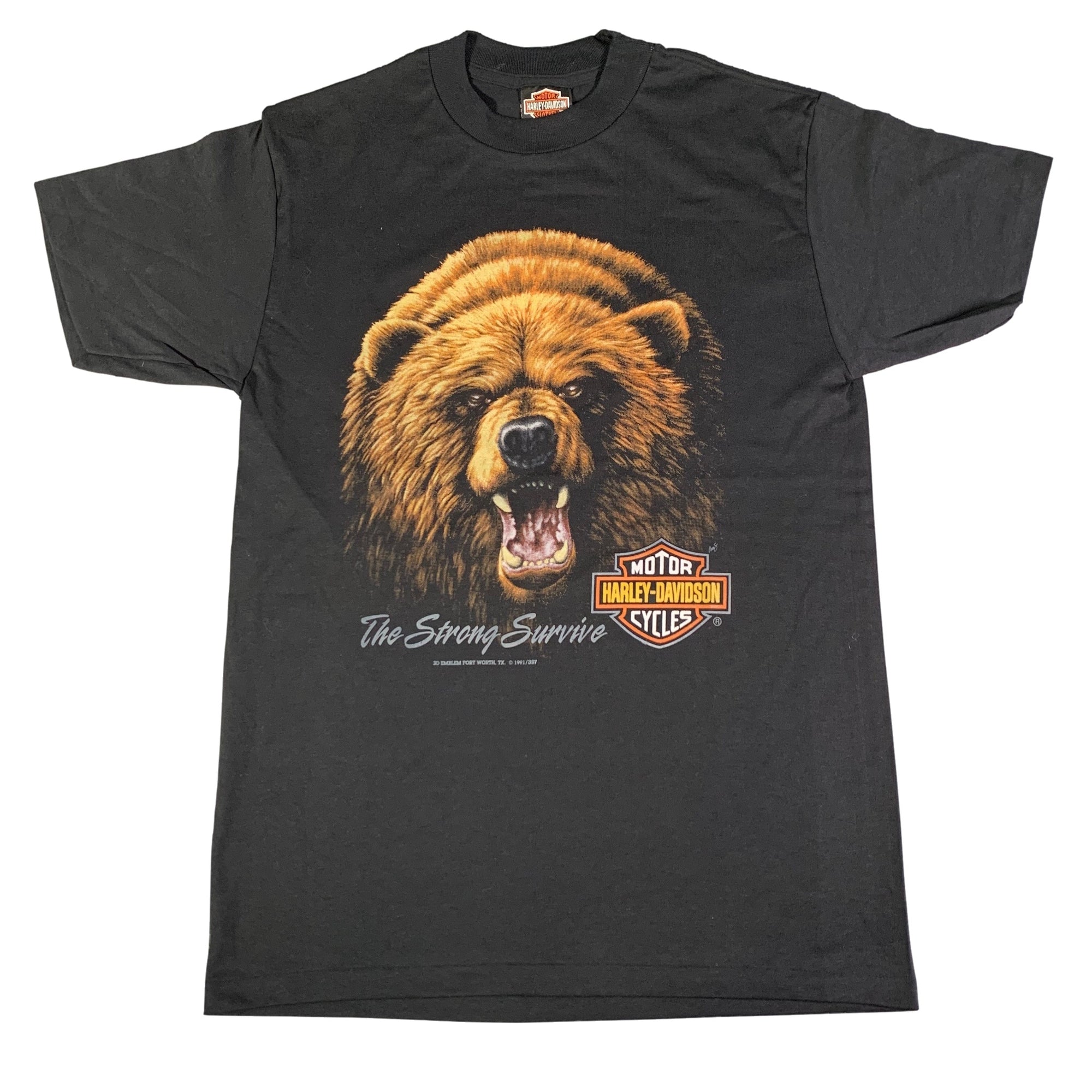 Vintage Harley-Davidson "The Strong Survive" Bear T-Shirt - jointcustodydc