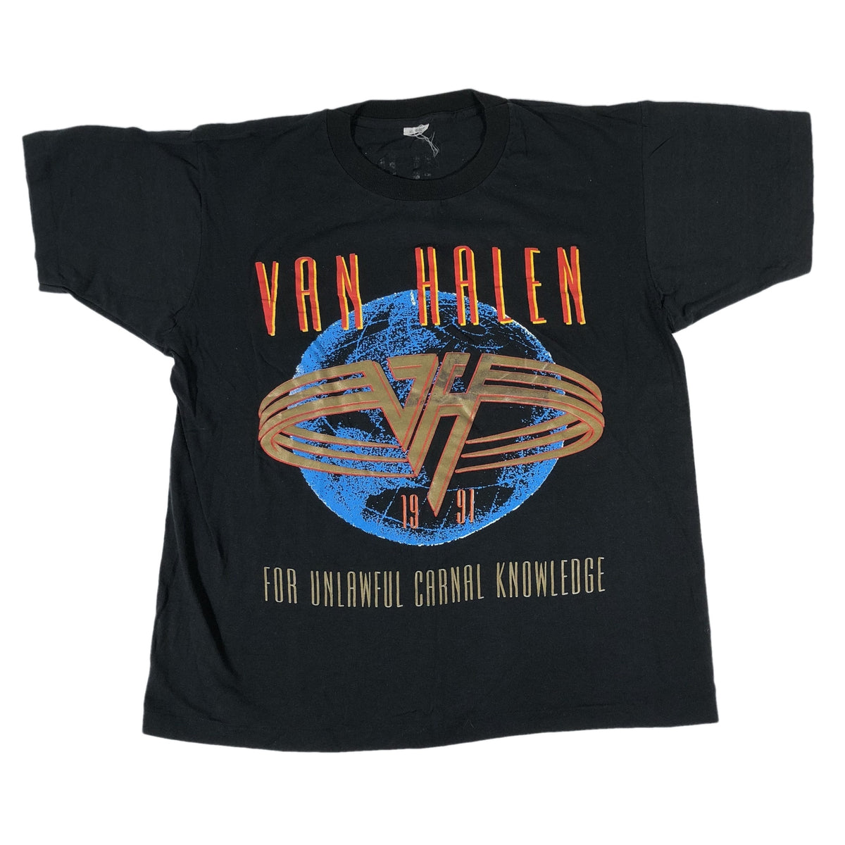 Vintage Van Halen &quot;For Unlawful Carnal Knowlege&quot; &quot;Death Star&quot; T-Shirt - jointcustodydc