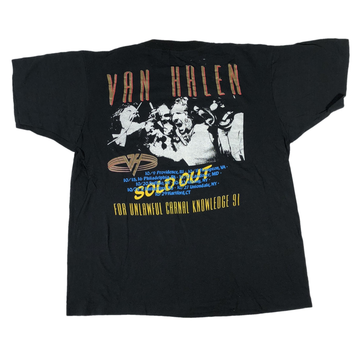 Vintage Van Halen &quot;For Unlawful Carnal Knowlege&quot; &quot;Death Star&quot; T-Shirt - jointcustodydc