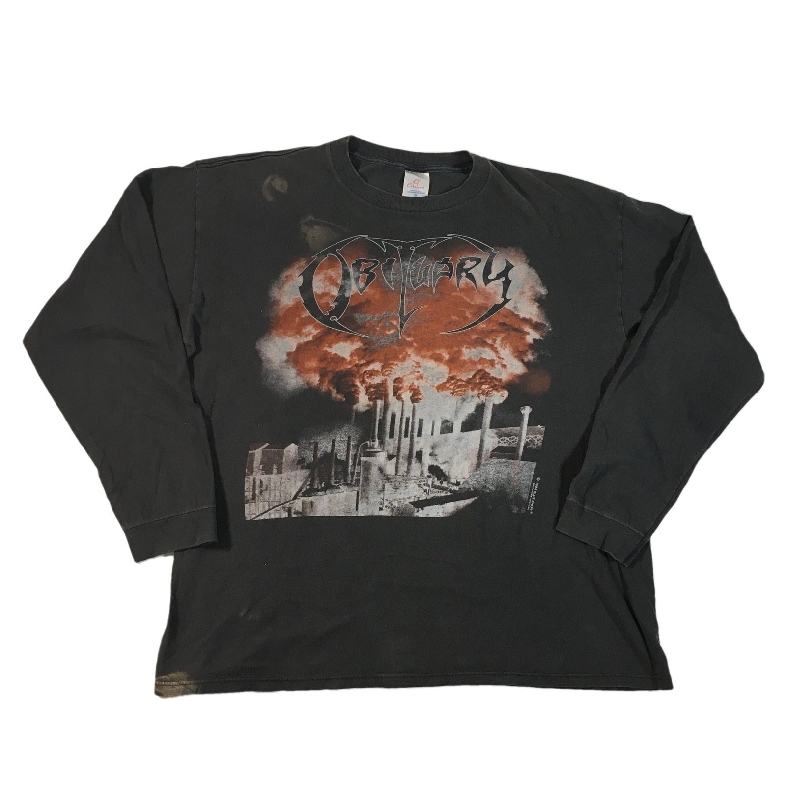 Vintage Obituary "World Demise" Longsleeve Shirt - jointcustodydc