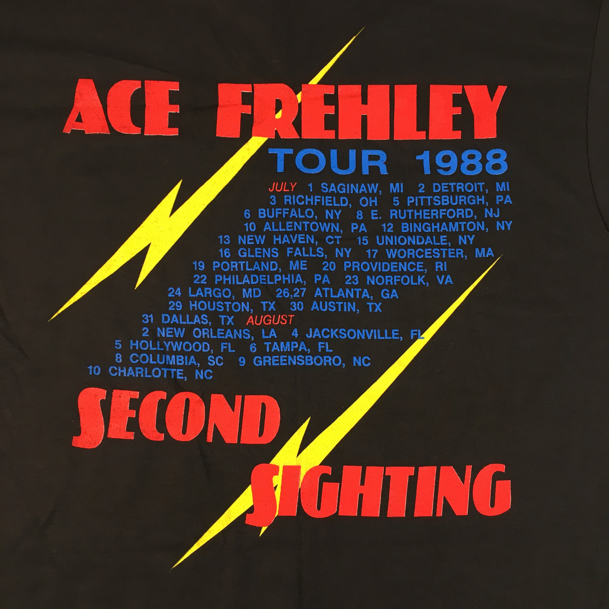 Vintage Frehley&#39;s Comet &quot;Second Sighting&quot; T-Shirt - jointcustodydc
