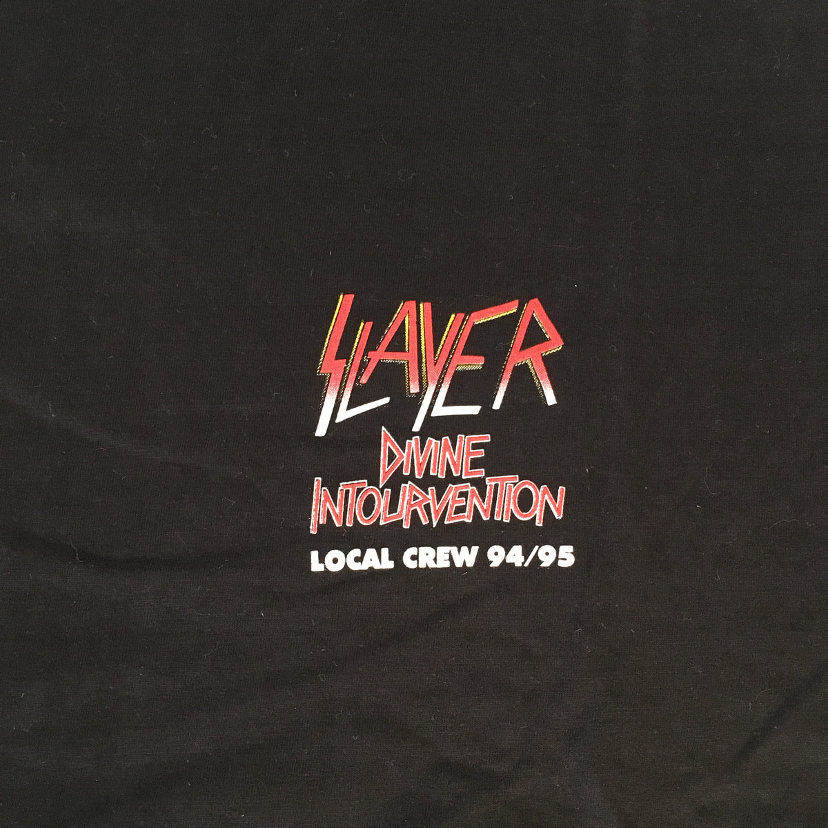 Vintage Slayer &quot;Local Crew&quot; T-Shirt - jointcustodydc