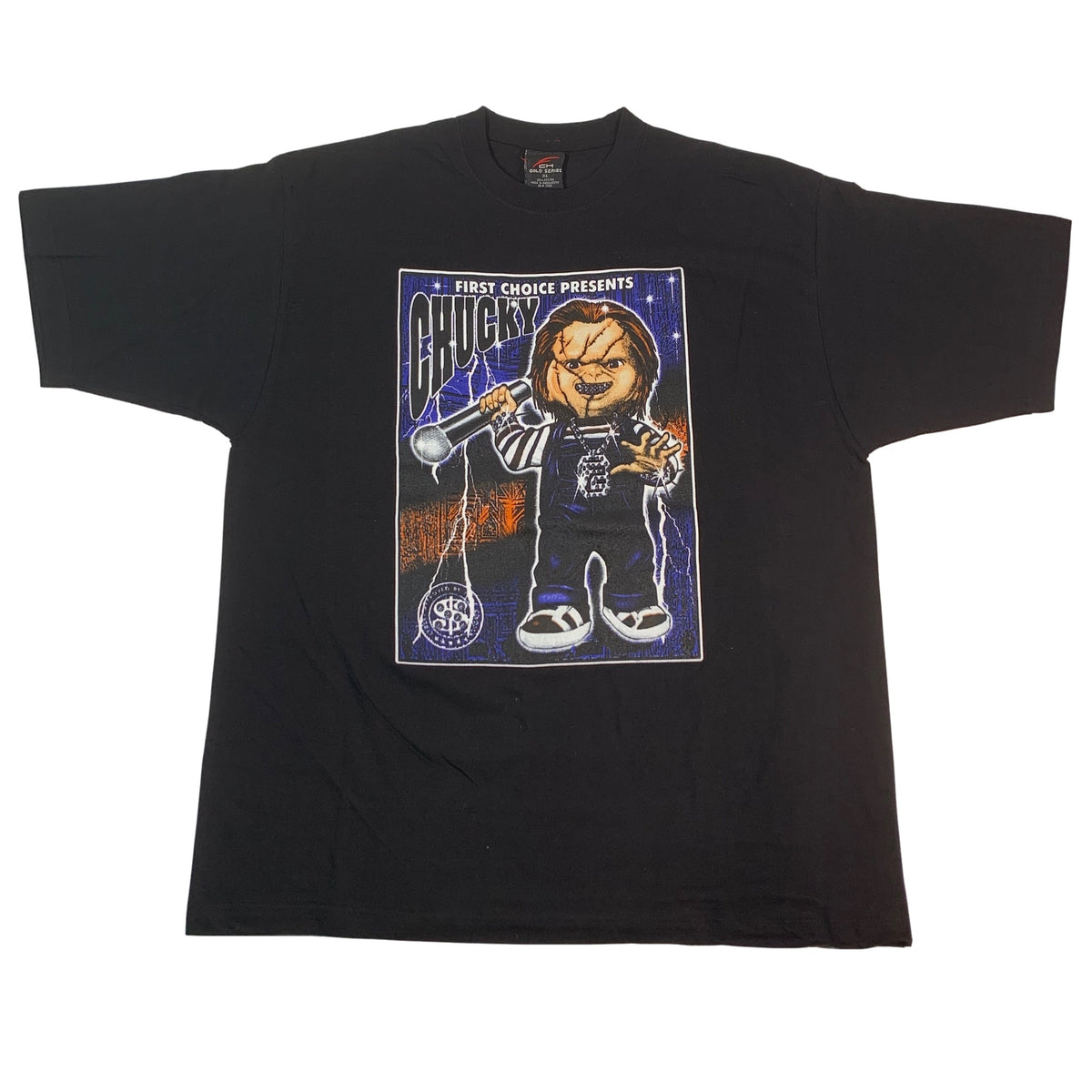 Vintage Blinged Out Chucky &quot;Child&#39;s Play&quot; T-Shirt - jointcustodydc