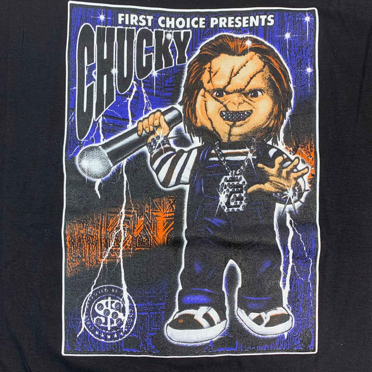Vintage Blinged Out Chucky &quot;Child&#39;s Play&quot; T-Shirt - jointcustodydc