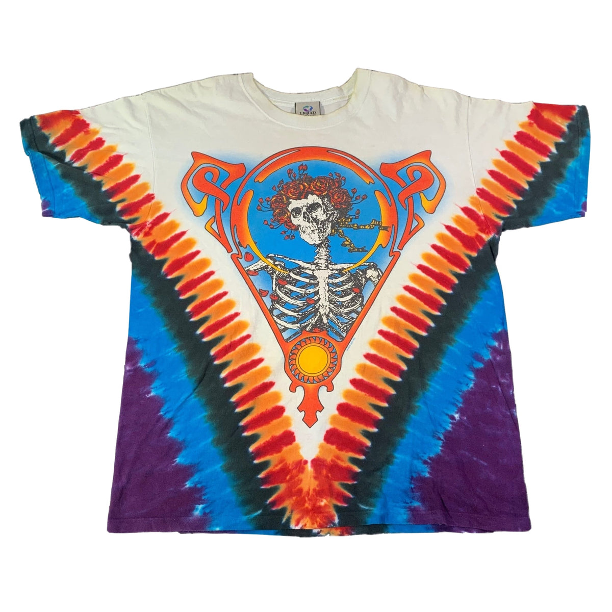 Vintage Grateful Dead &quot;Skull And Roses&quot; Tie Dye T-Shirt - jointcustodydc