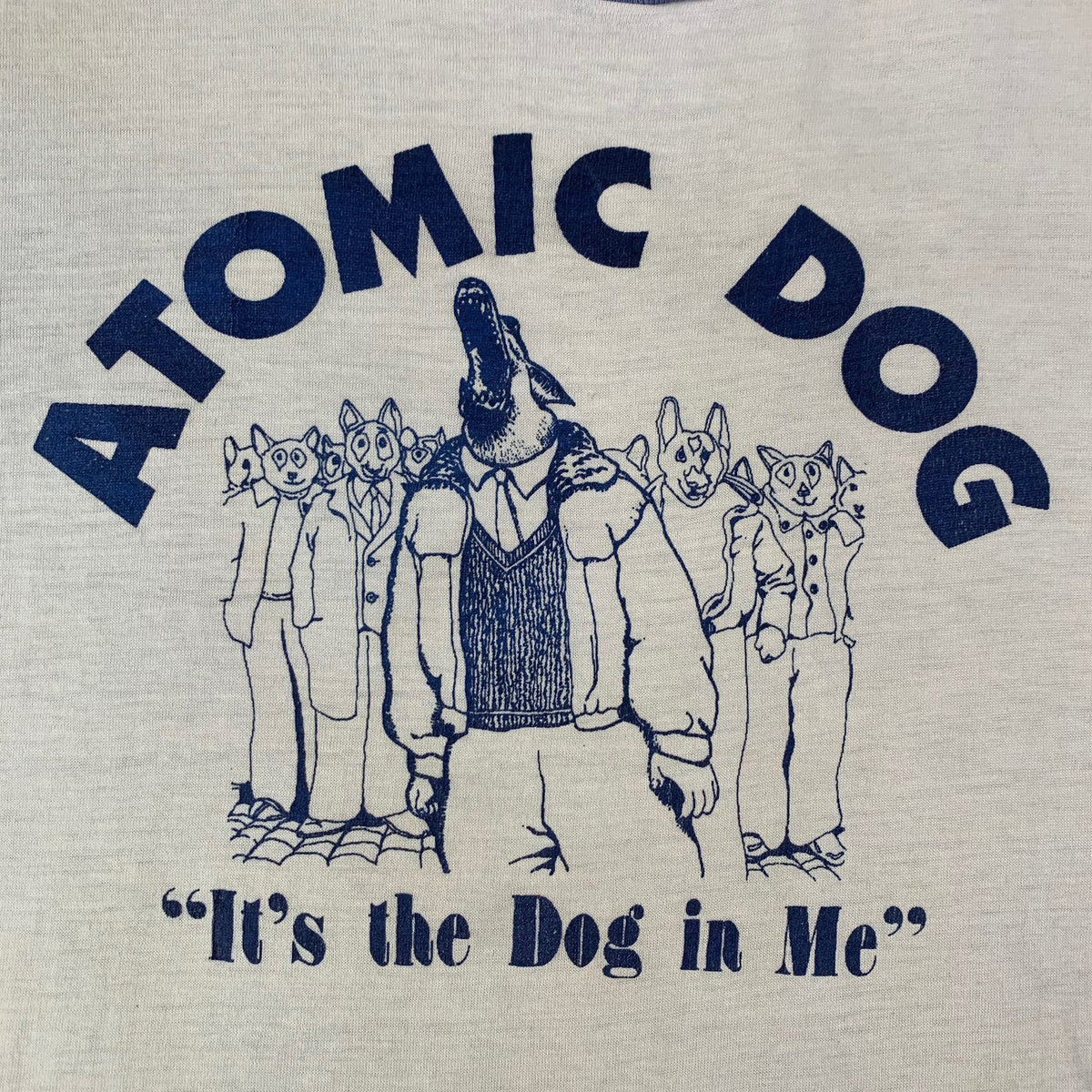 Vintage George Clinton Parliament Funkadelic &quot;Atomic Dog&quot; Ringer Shirt - jointcustodydc