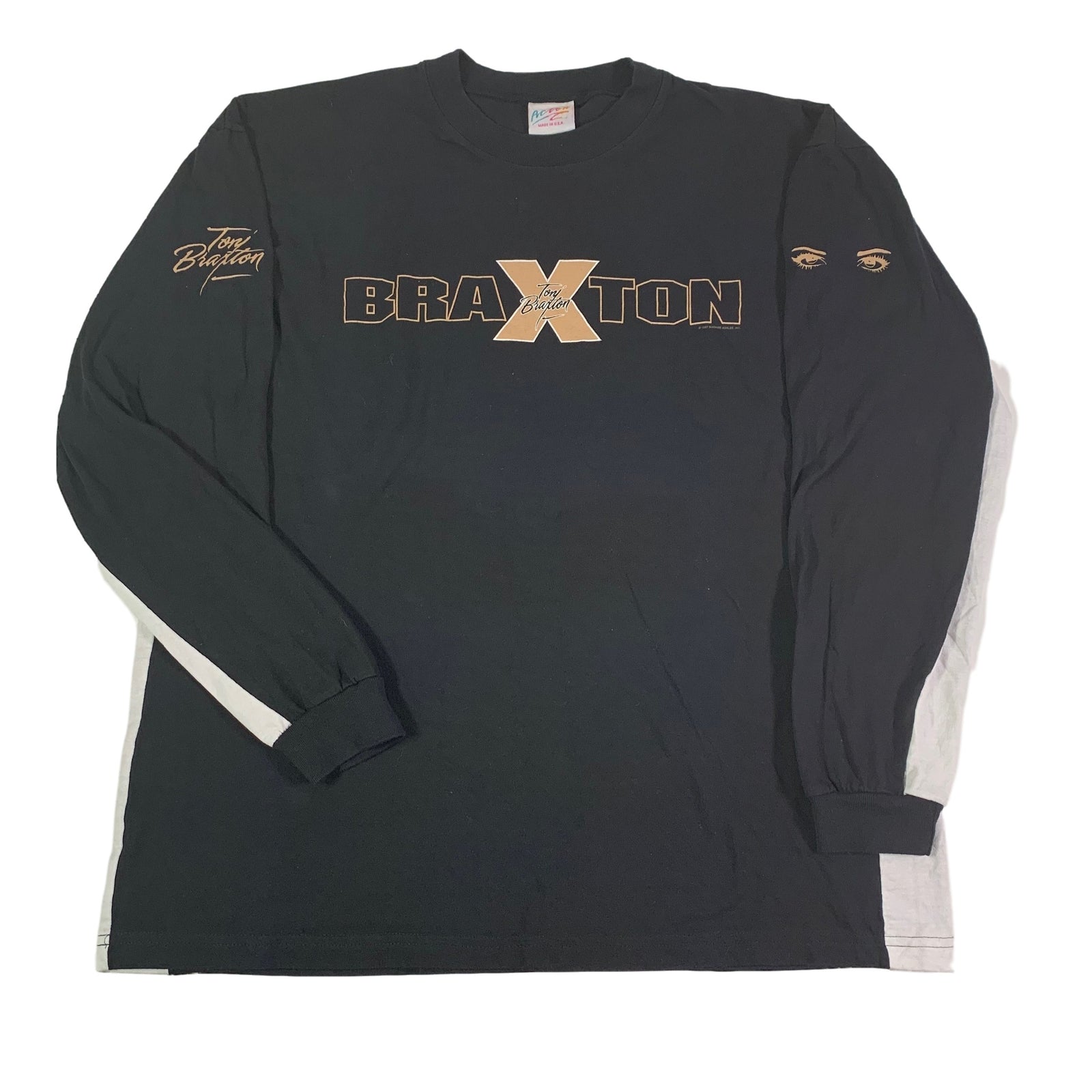 Vintage Toni Braxton "Secrets" Two Tone Long Sleeve Shirt - jointcustodydc