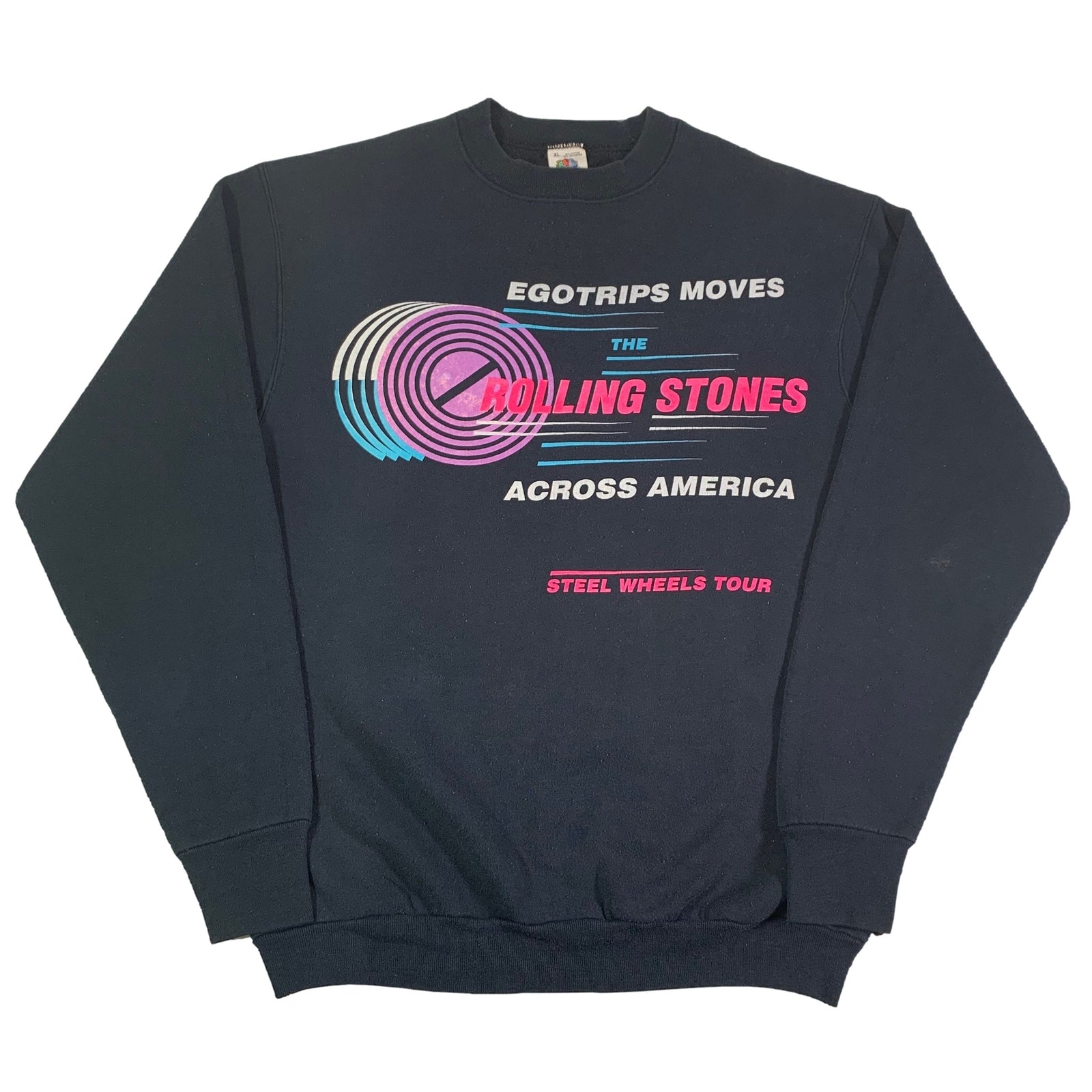 Vintage Rolling Stones "Egotrips Moves" Crewneck Sweatshirt - jointcustodydc