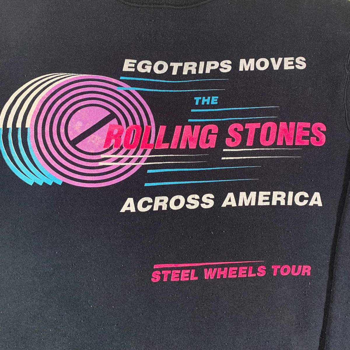 Vintage Rolling Stones &quot;Egotrips Moves&quot; Crewneck Sweatshirt - jointcustodydc