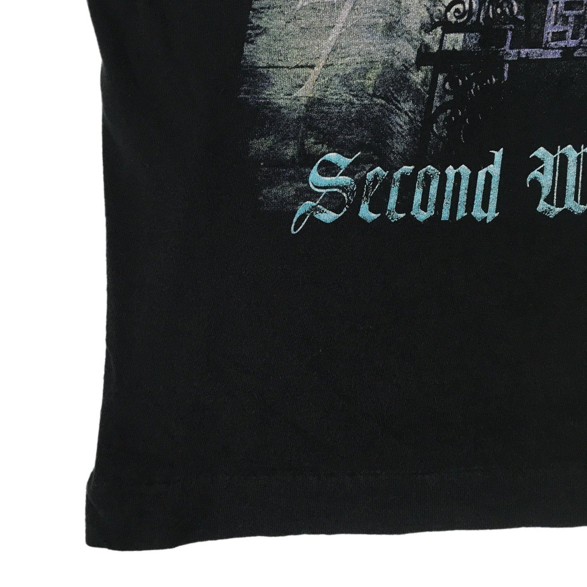 Vintage original Seven Witches Second War In Heaven T Shirt detail