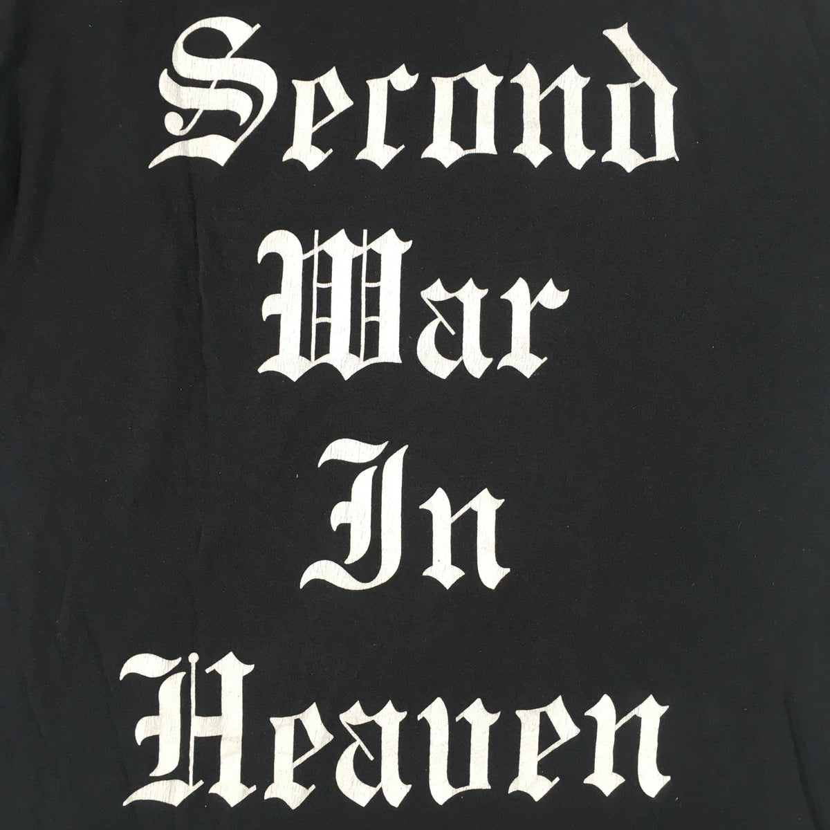 Vintage original Seven Witches Second War In Heaven T Shirt back detail