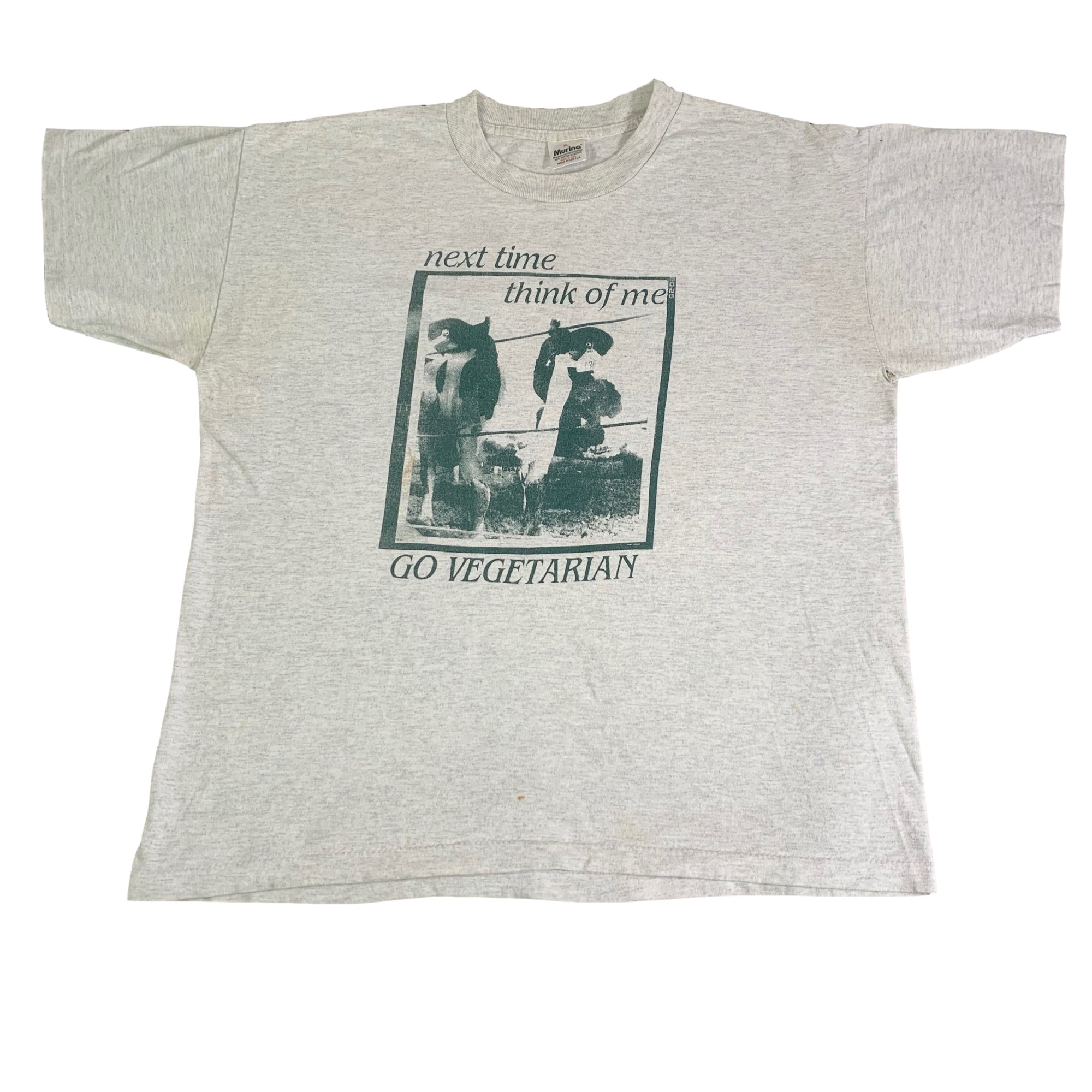 Vintage New Age Records "Go Vegetarian" T-Shirt - jointcustodydc