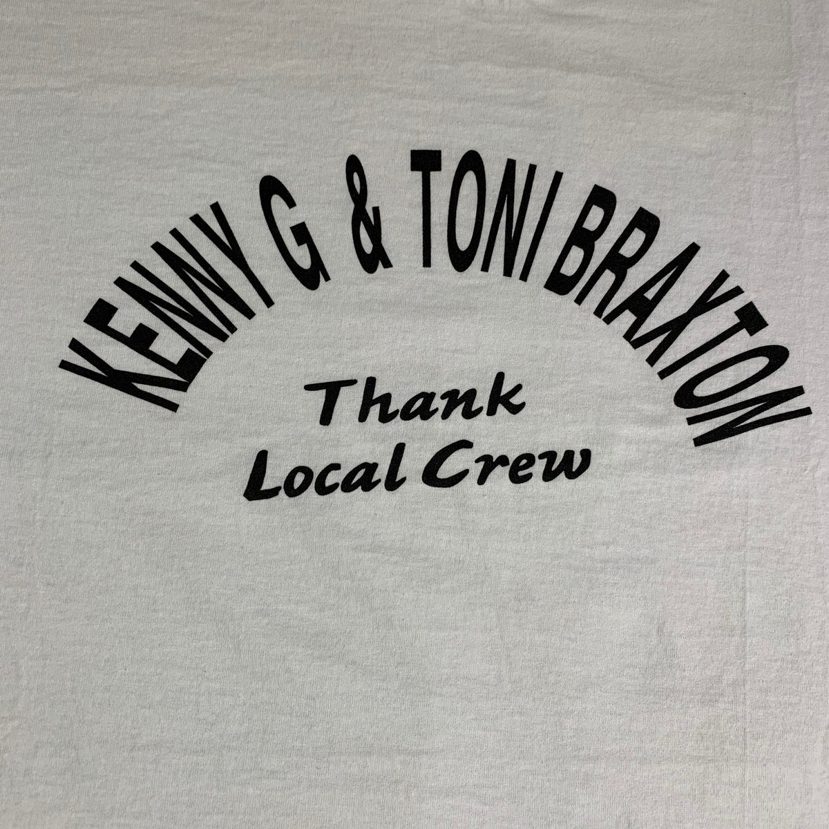 Vintage Kenny G Toni Braxton &quot;Local Crew&quot; T-Shirt - jointcustodydc