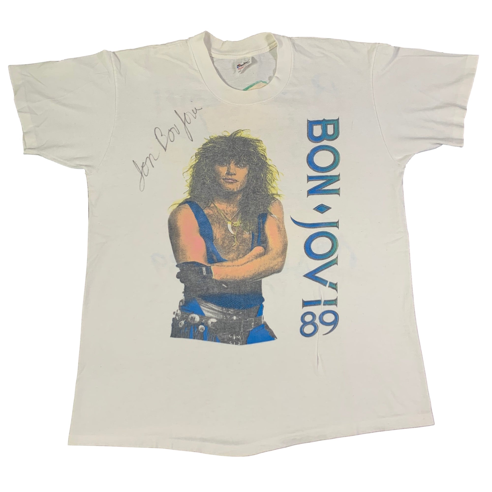 Vintage Autographed Bon Jovi "The Jersey Syndicate" T-Shirt - jointcustodydc