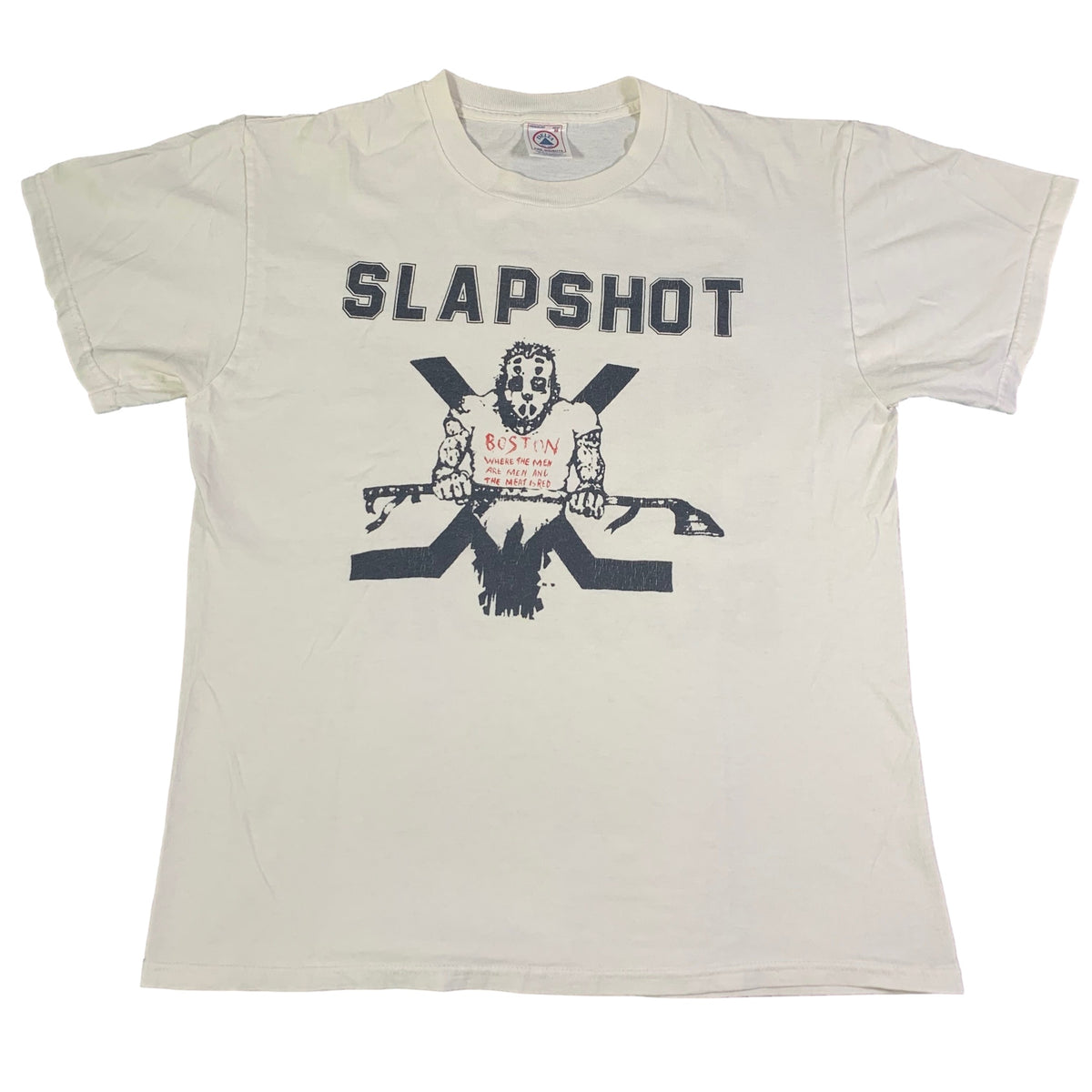 Vintage Slapshot &quot;Where The Men Are Men&quot; T-Shirt - jointcustodydc