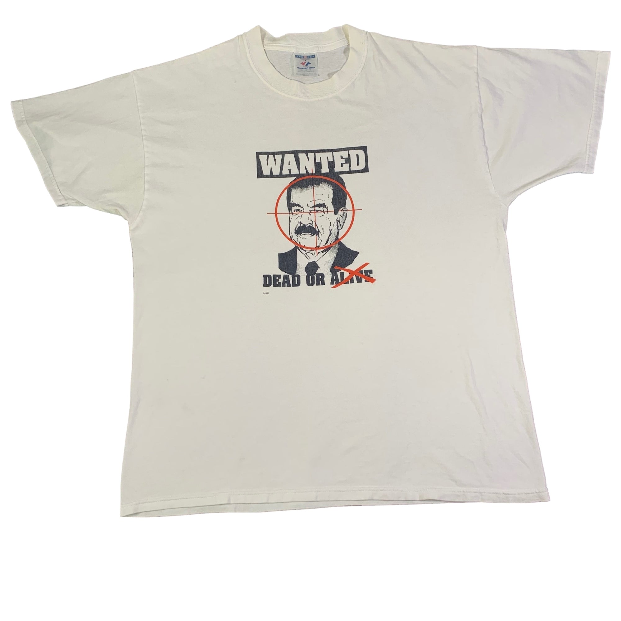 Vintage Saddam Hussein "Wanted" T-Shirt - jointcustodydc