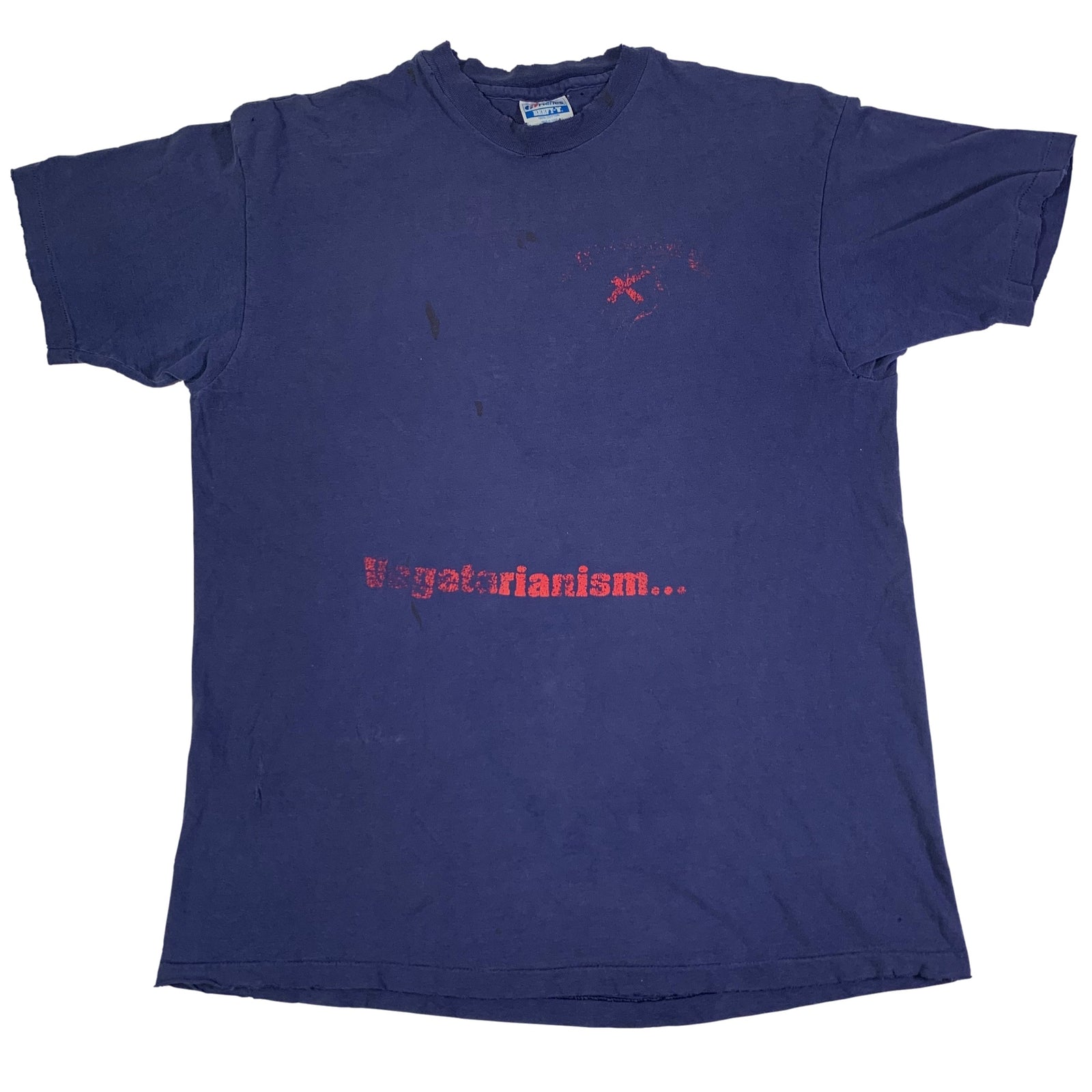 Vintage Smorgasbord Records "Go Vegetarian" T-Shirt - jointcustodydc