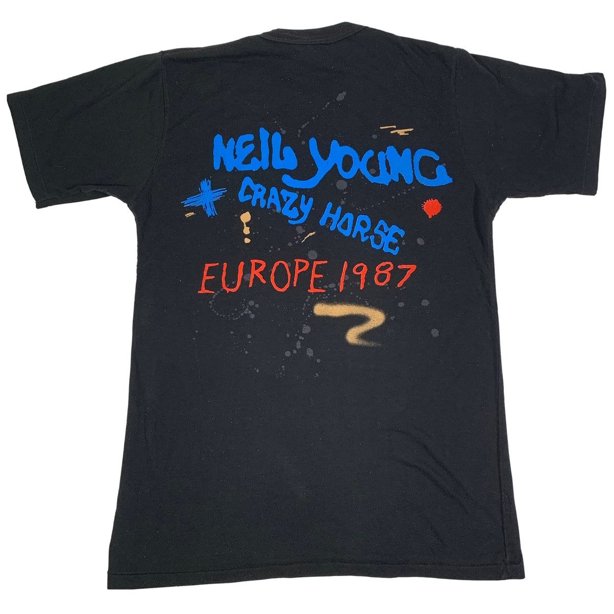 Vintage Neil Young + Crazy Horse &quot;Europe 87&#39;&quot; T-Shirt - jointcustodydc