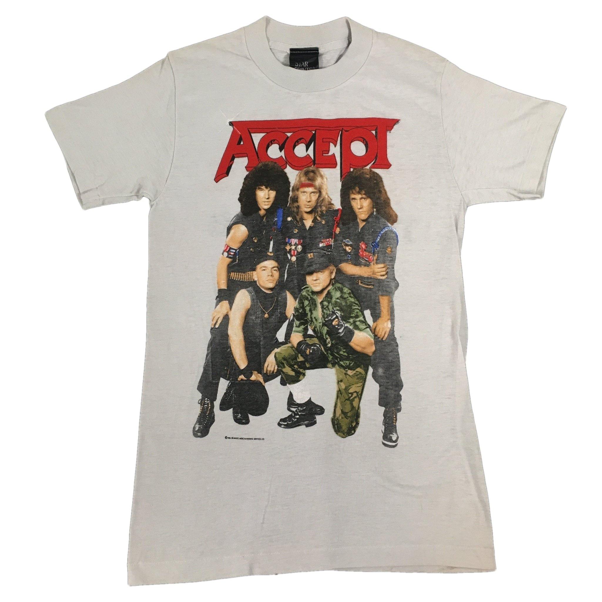 ACCEPTロシアンルーレットツアーTシャツ M Vintage Accept 
