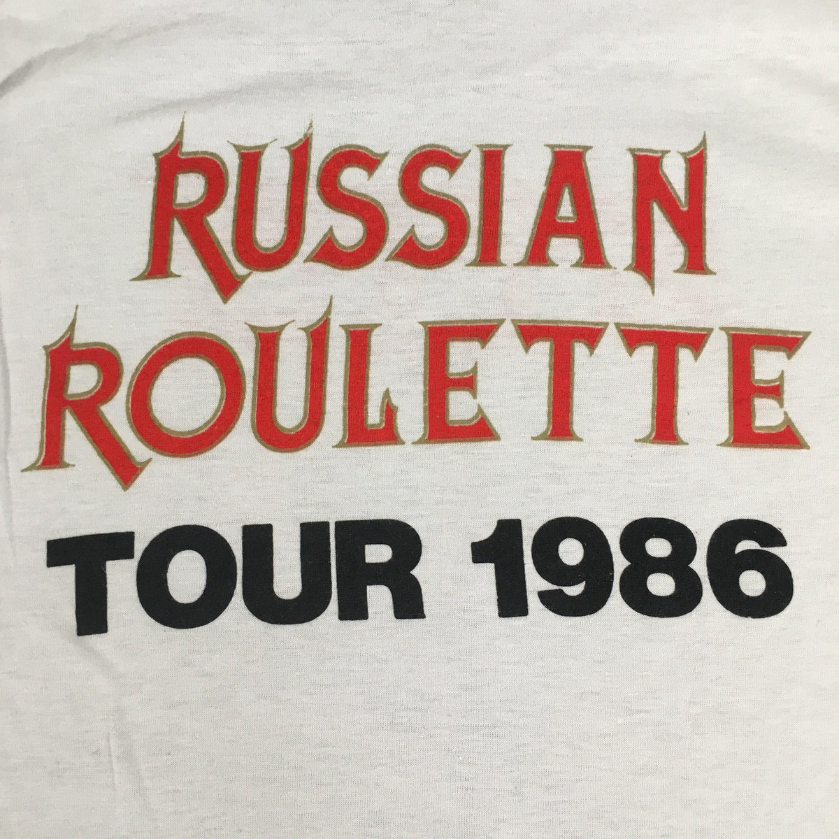 Vintage Accept &quot;Russian Roulette&quot; T-Shirt - jointcustodydc