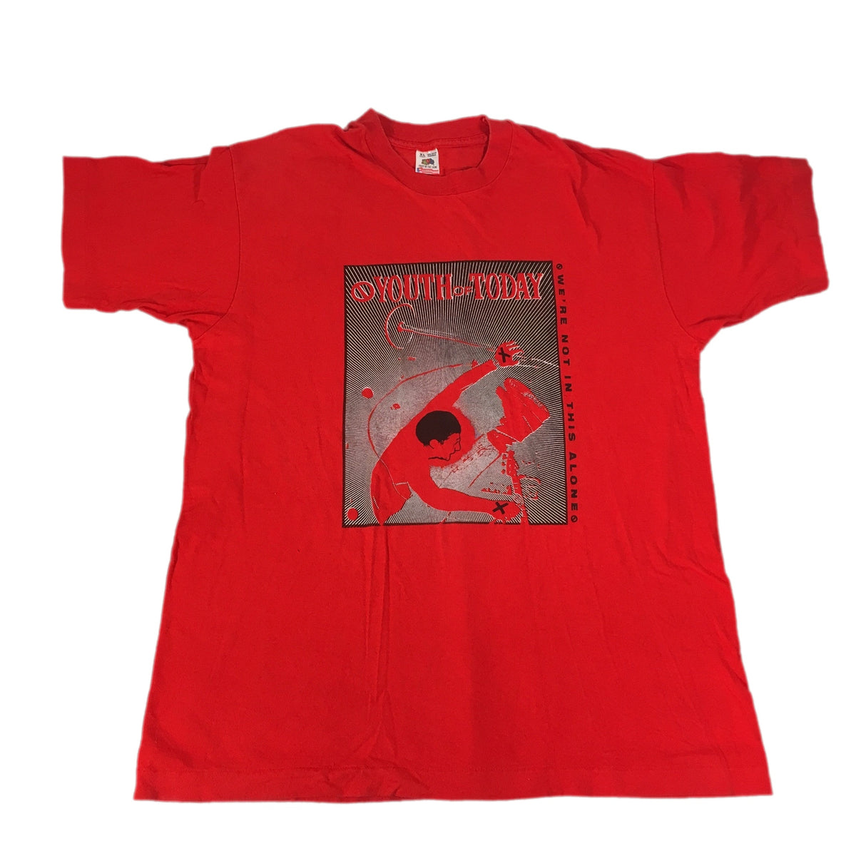 Vintage Youth Of Today &quot;We&#39;re Not In This Alone&quot; T-Shirt - jointcustodydc