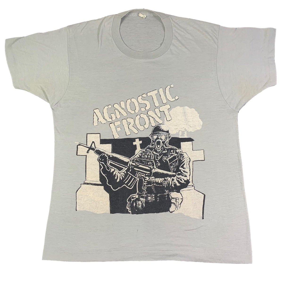 Vintage Original Agnostic Front Toxic Shock T Shirt Front