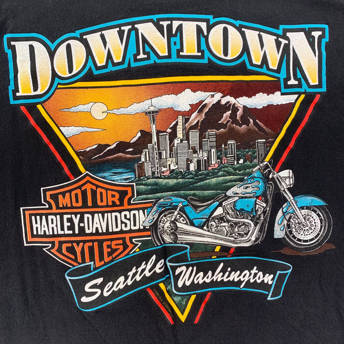 Vintage Harley-Davidson &quot; Downtown Seattle&quot; T-Shirt - jointcustodydc