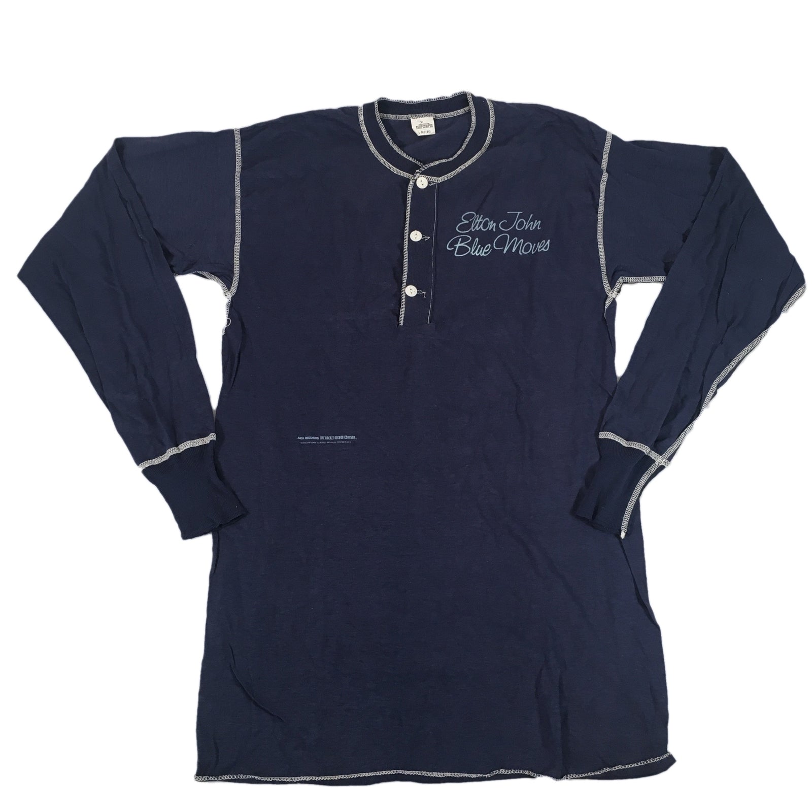 Vintage Elton John "Blue Moves" Henley - jointcustodydc