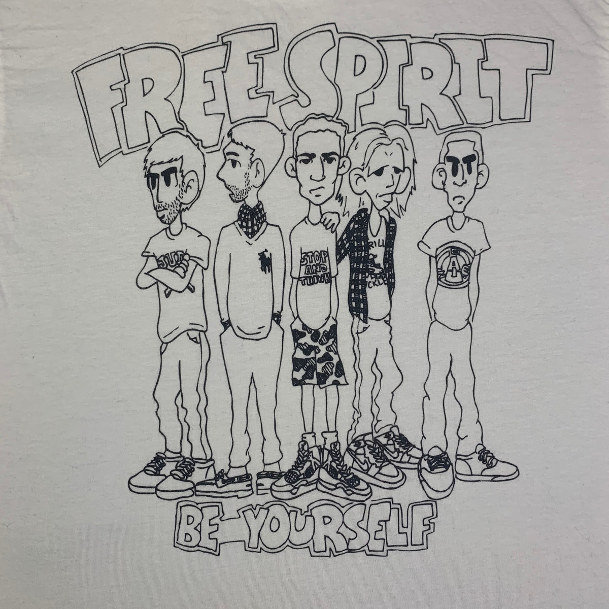 Vintage Free Spirit &quot;Be Yourself&quot; T-Shirt - jointcustodydc