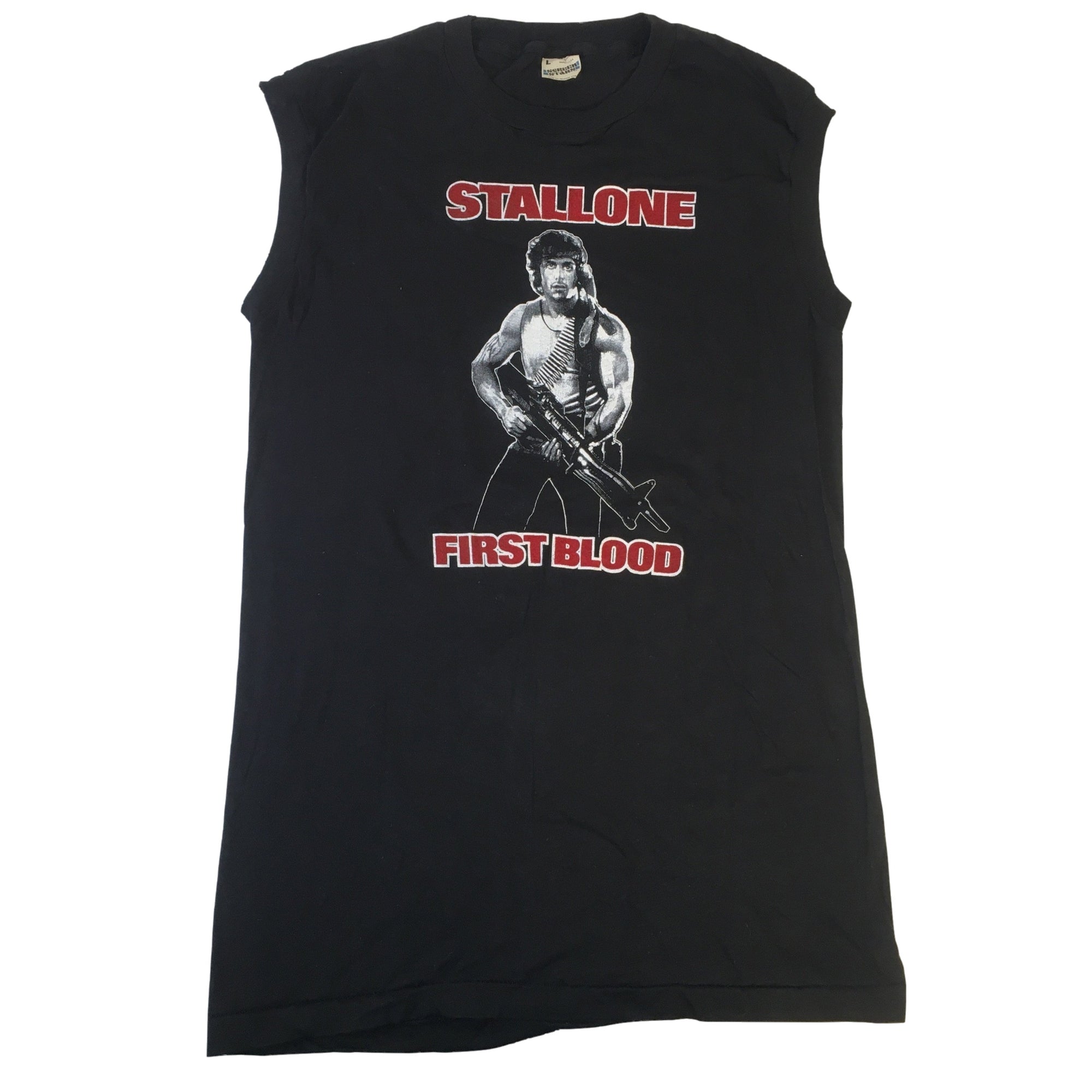 Vintage First Blood "Stallone" Sleeveless T-Shirt - jointcustodydc
