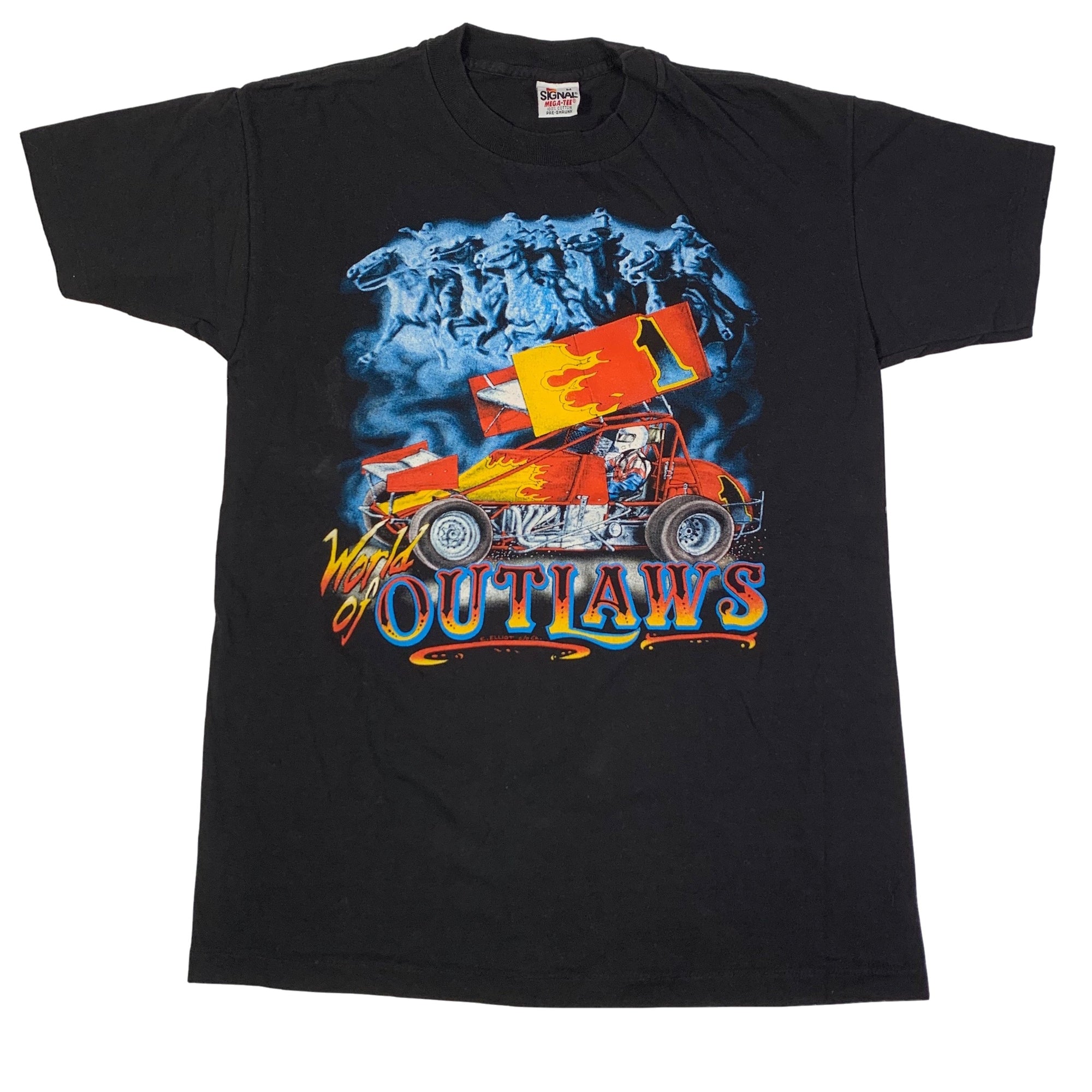 Vintage World Of Outlaws "1990" T-Shirt - jointcustodydc