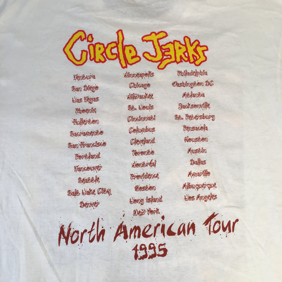 Vintage Circle Jerks &quot;Oddities, Abnormalities, and Curiosities&quot; T-Shirt - jointcustodydc