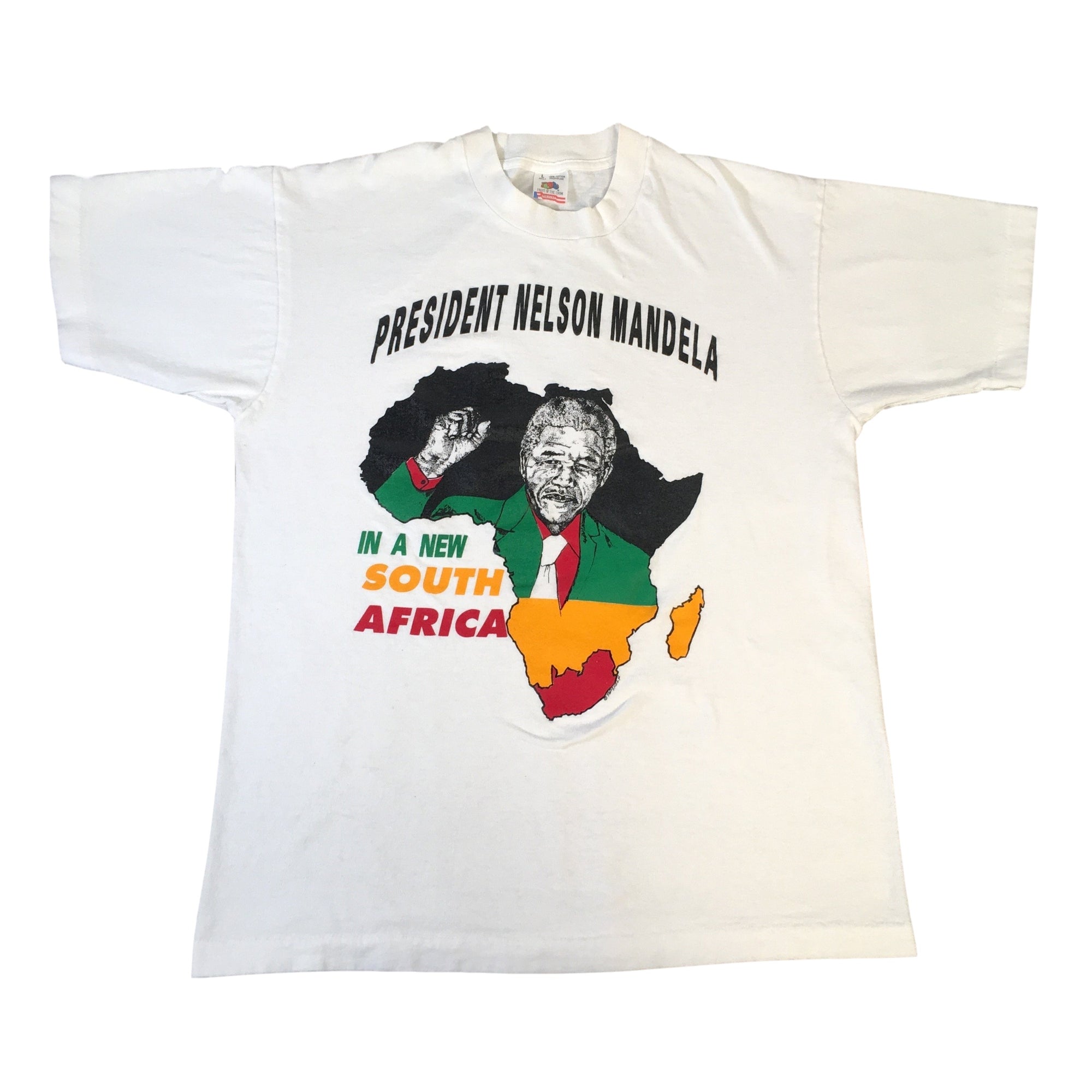Vintage President Nelson Mandela "South Africa" T-Shirt - jointcustodydc