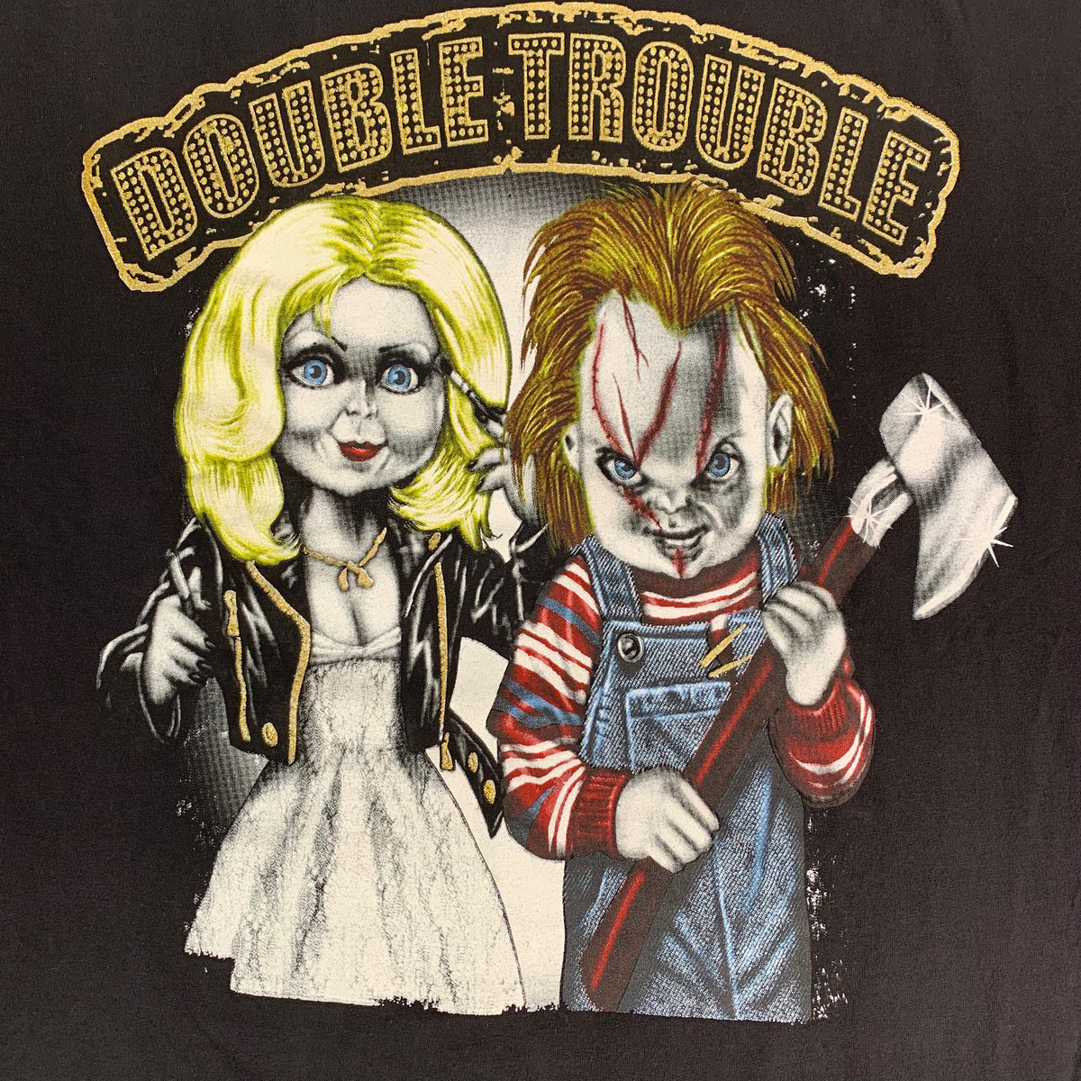 Vintage Bride Of Chucky &quot;Double Trouble&quot; Long Sleeve Shirt - jointcustodydc