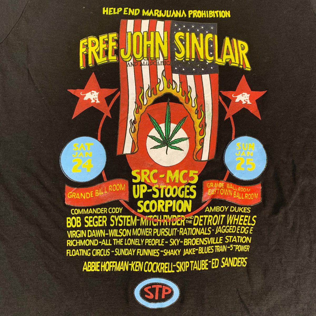 Vintage John Sinclair MC5 &quot;Freedom Rally&quot; T-Shirt - jointcustodydc