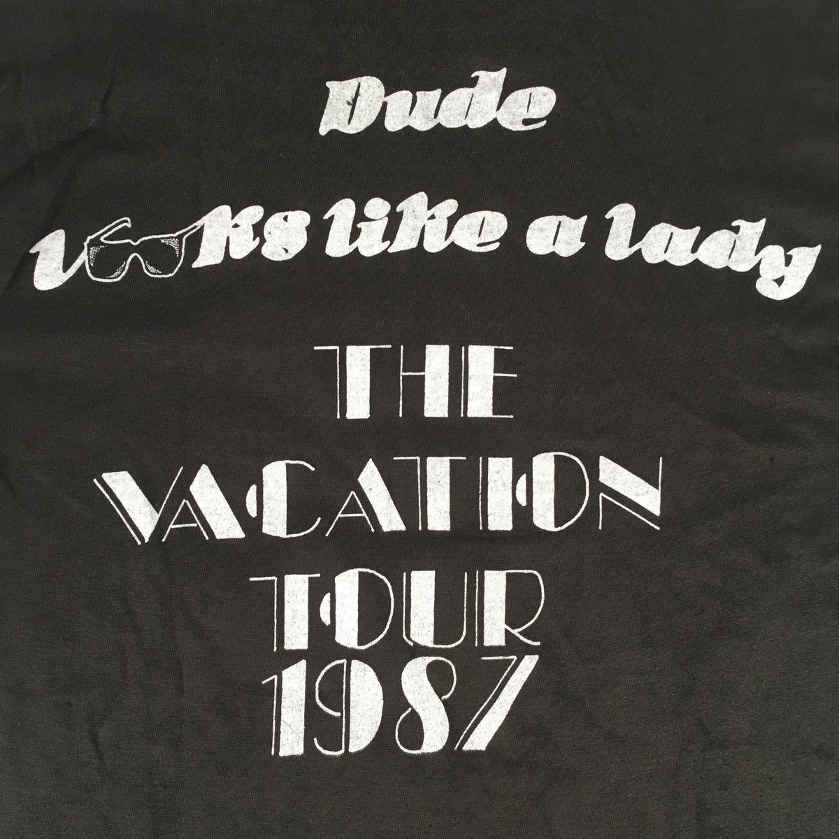 Vintage Original Aerosmith Permanent Vacation T Shirt back graphic detail